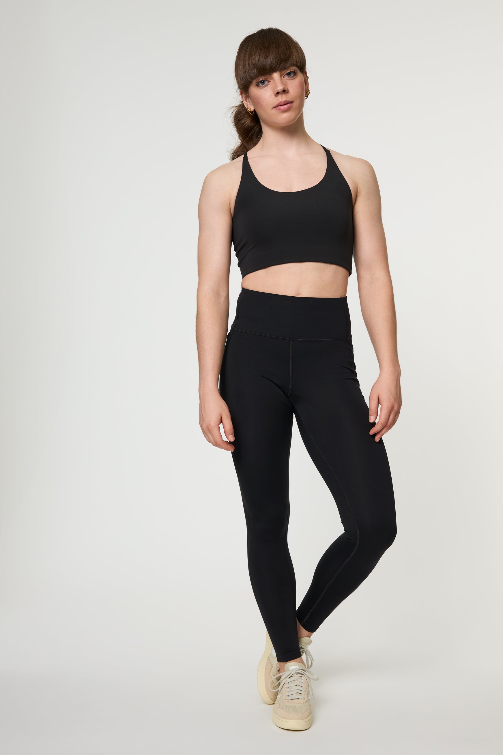 Float Cleo Halter Bra, Black