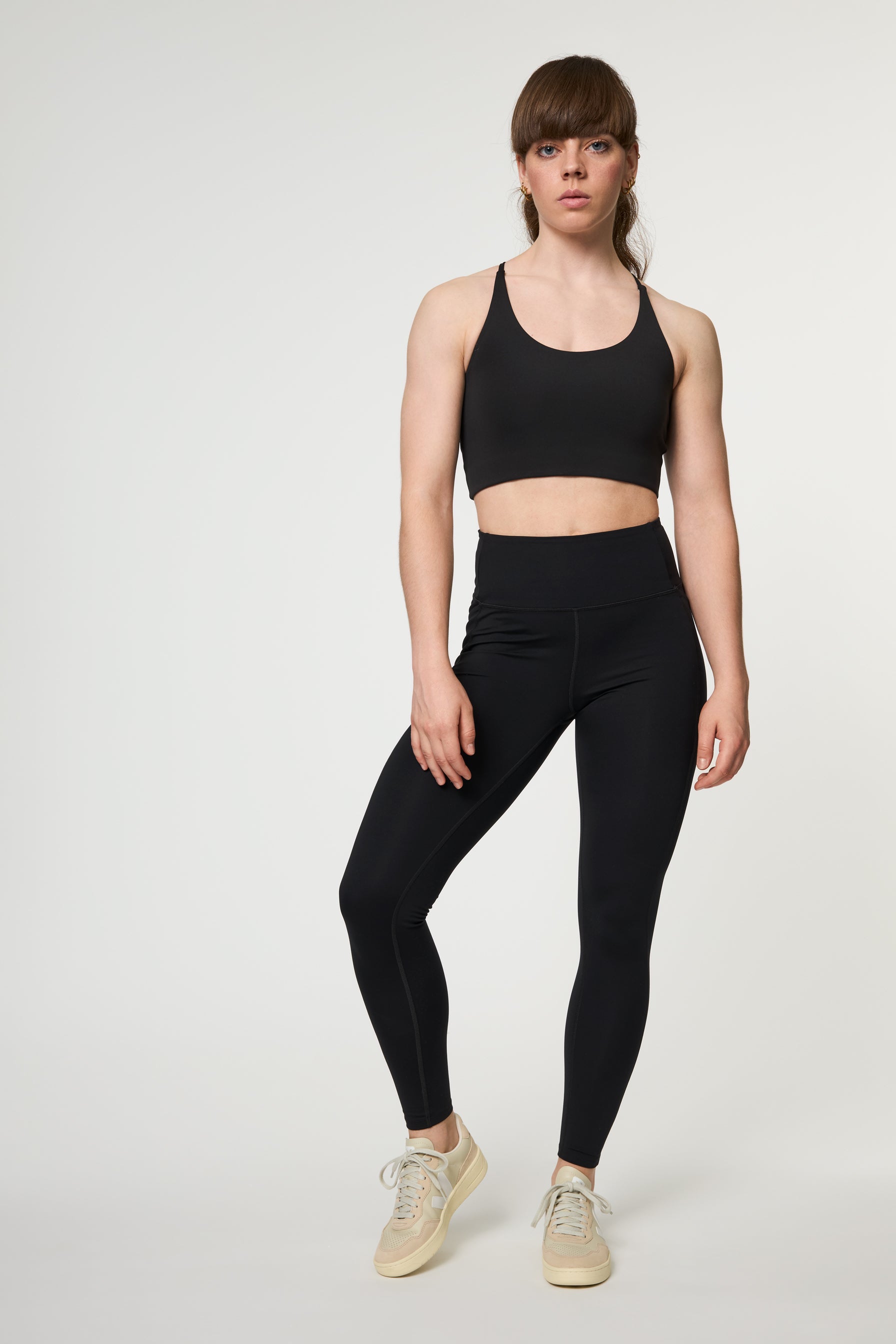 Float Cleo Halter Bra, Black