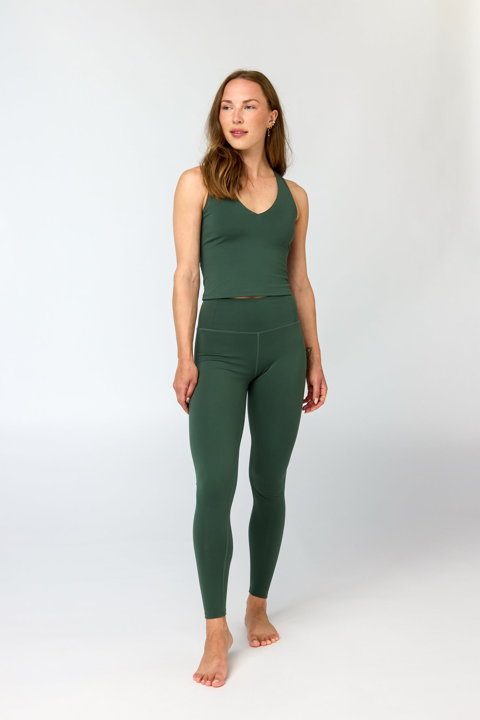 Float Zoe Tank, Cross-Back, Jungle