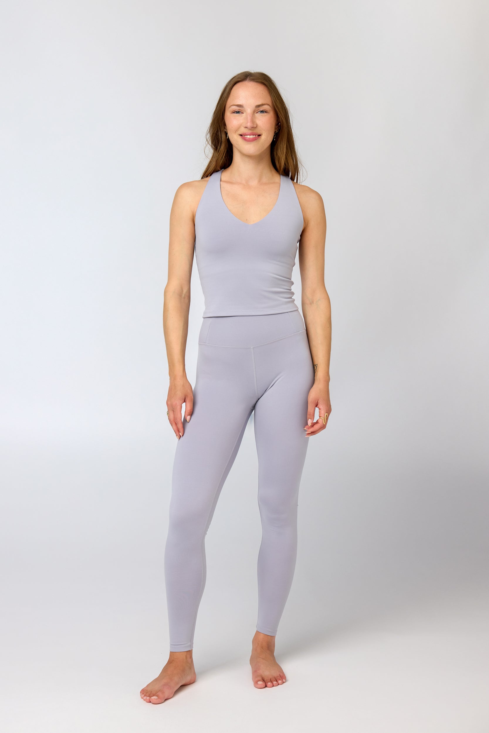 Float Zoe Tank, Cross-Back, Lavender Gem