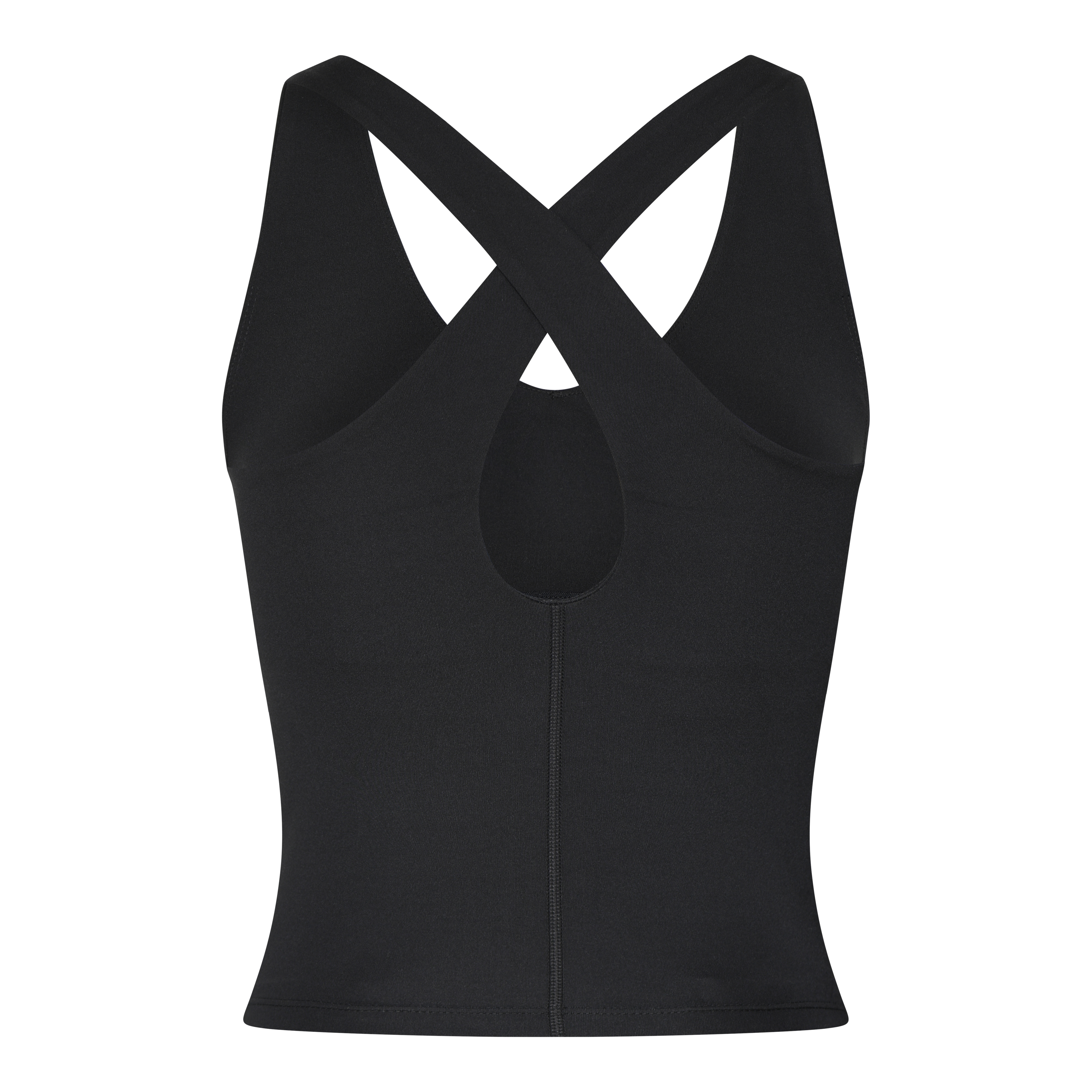 Float Zoe Tank, Cross-Back, Black