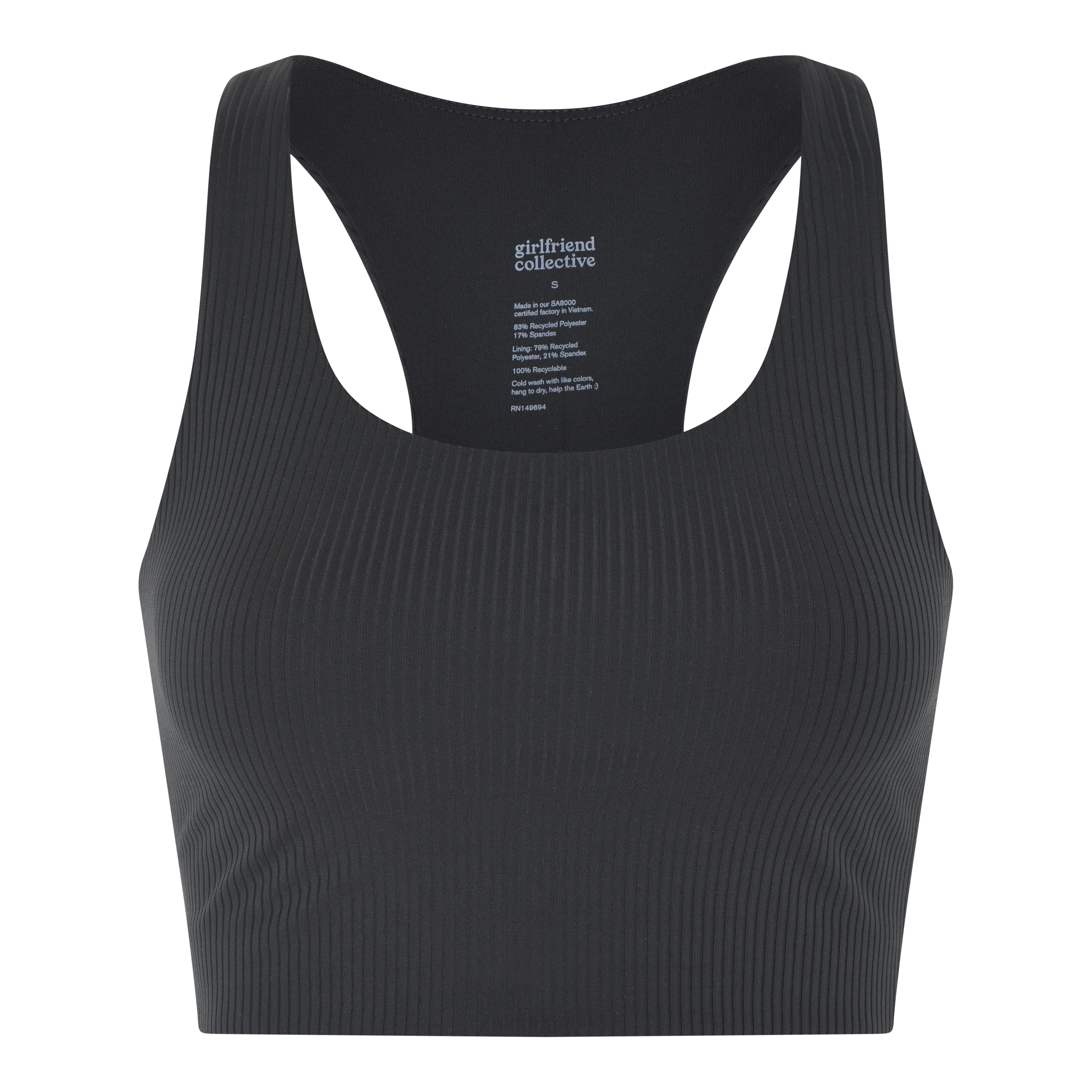 Rib Paloma Bra, Black