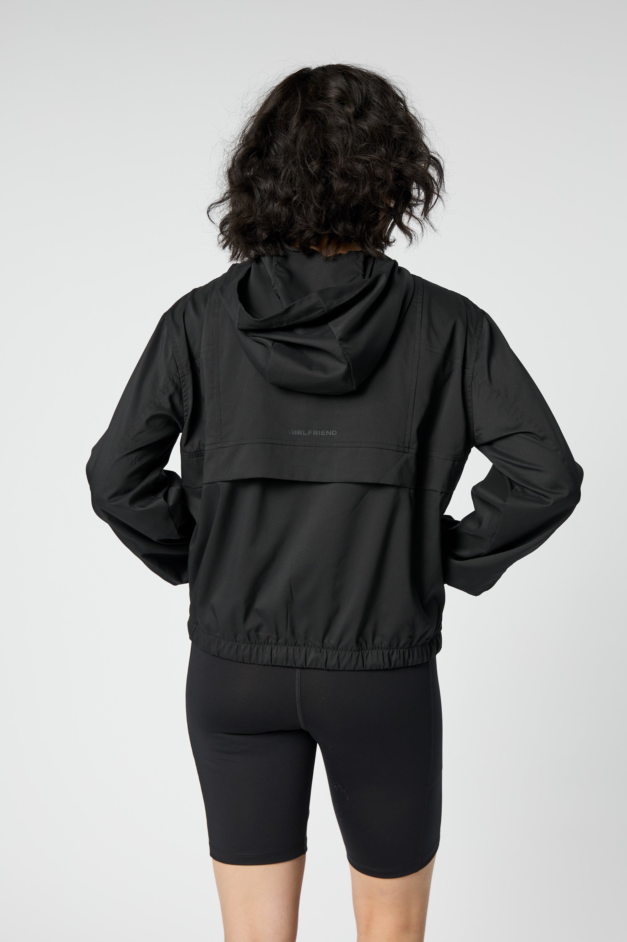 Allie Hoodie Windbreaker, Black