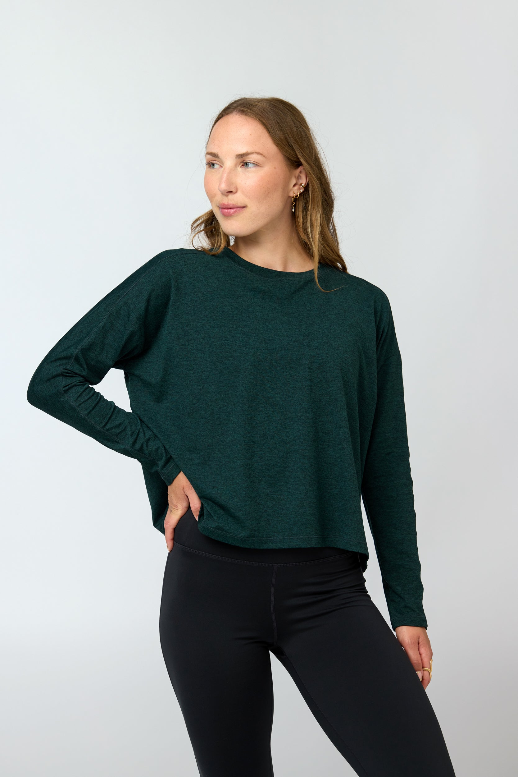 Reset Long Sleeve Tee, Moss