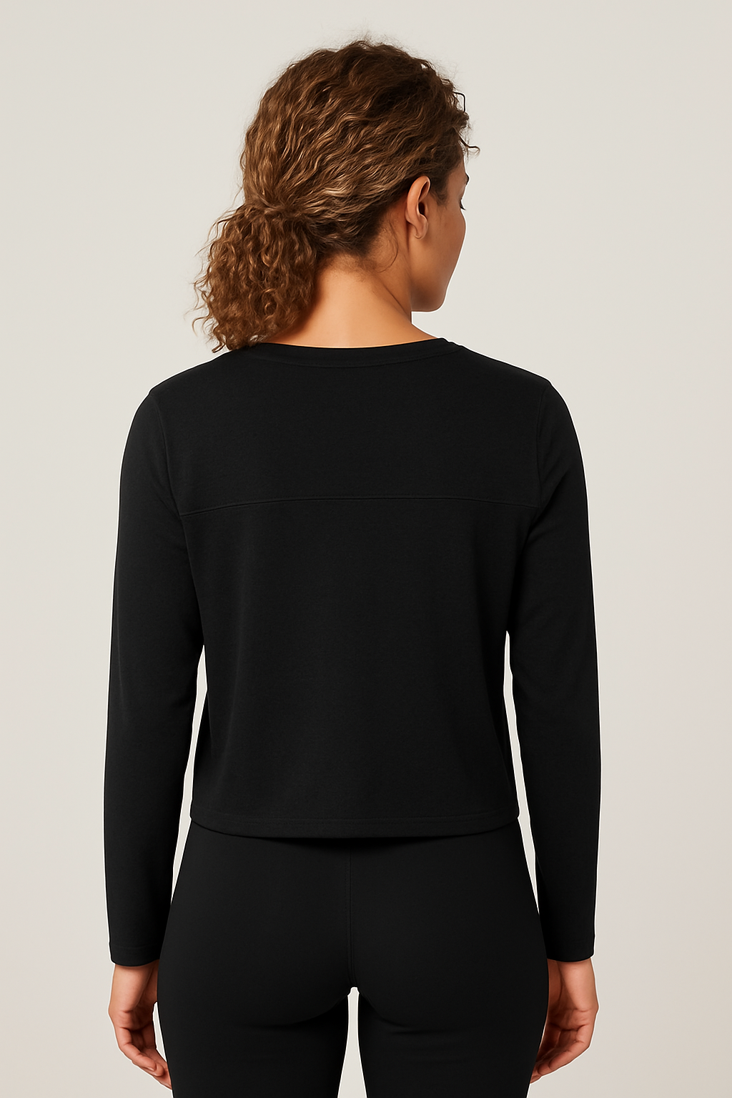 Reset Long Sleeve Tee, Black