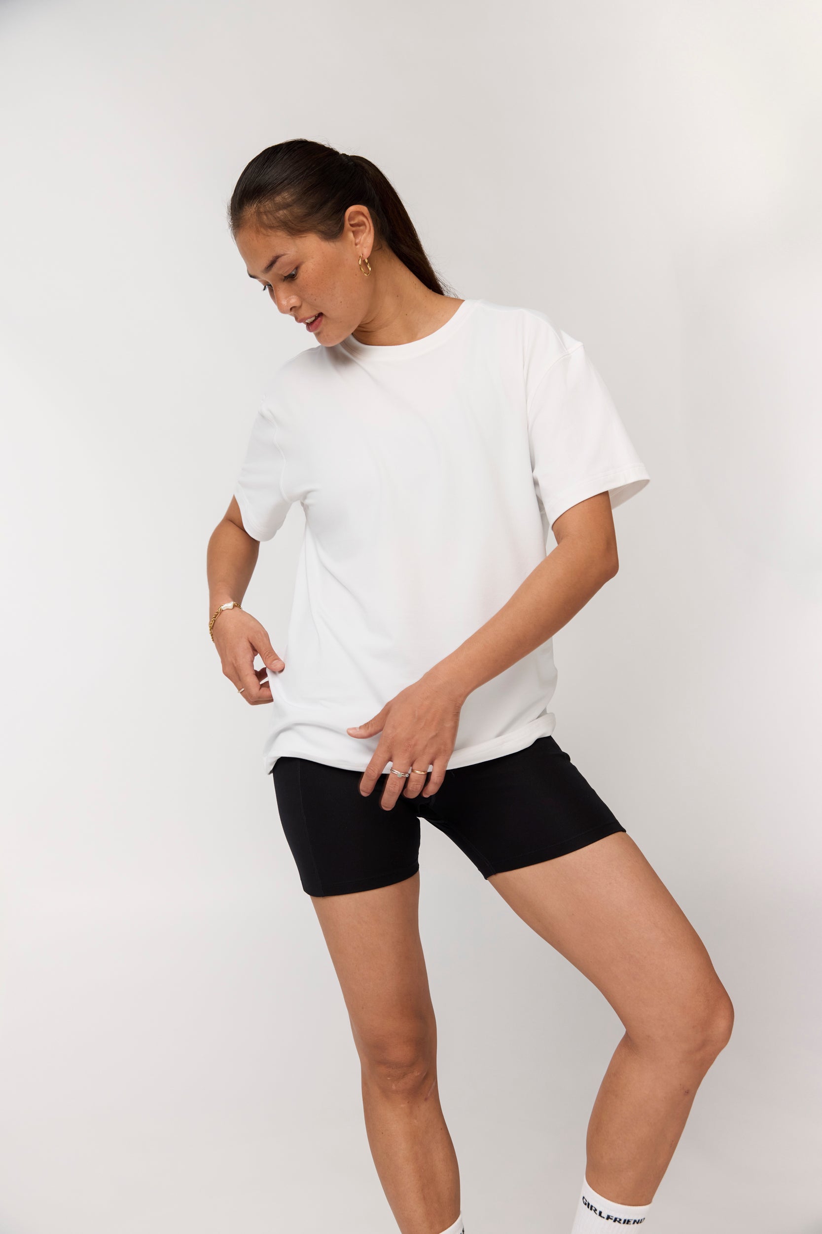 Reset Relaxed Workout Tee, Bright White