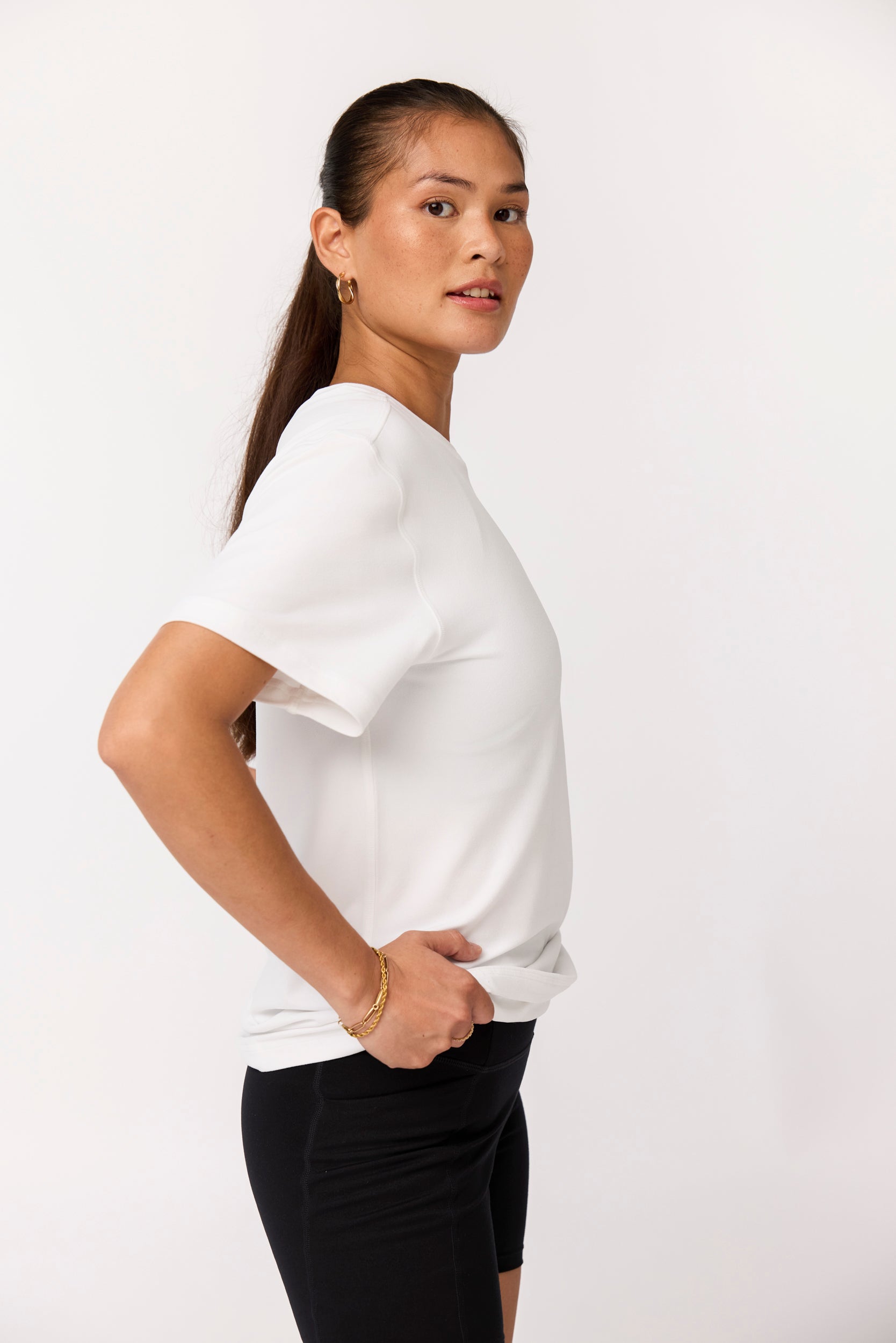 Reset Relaxed Workout Tee, Bright White