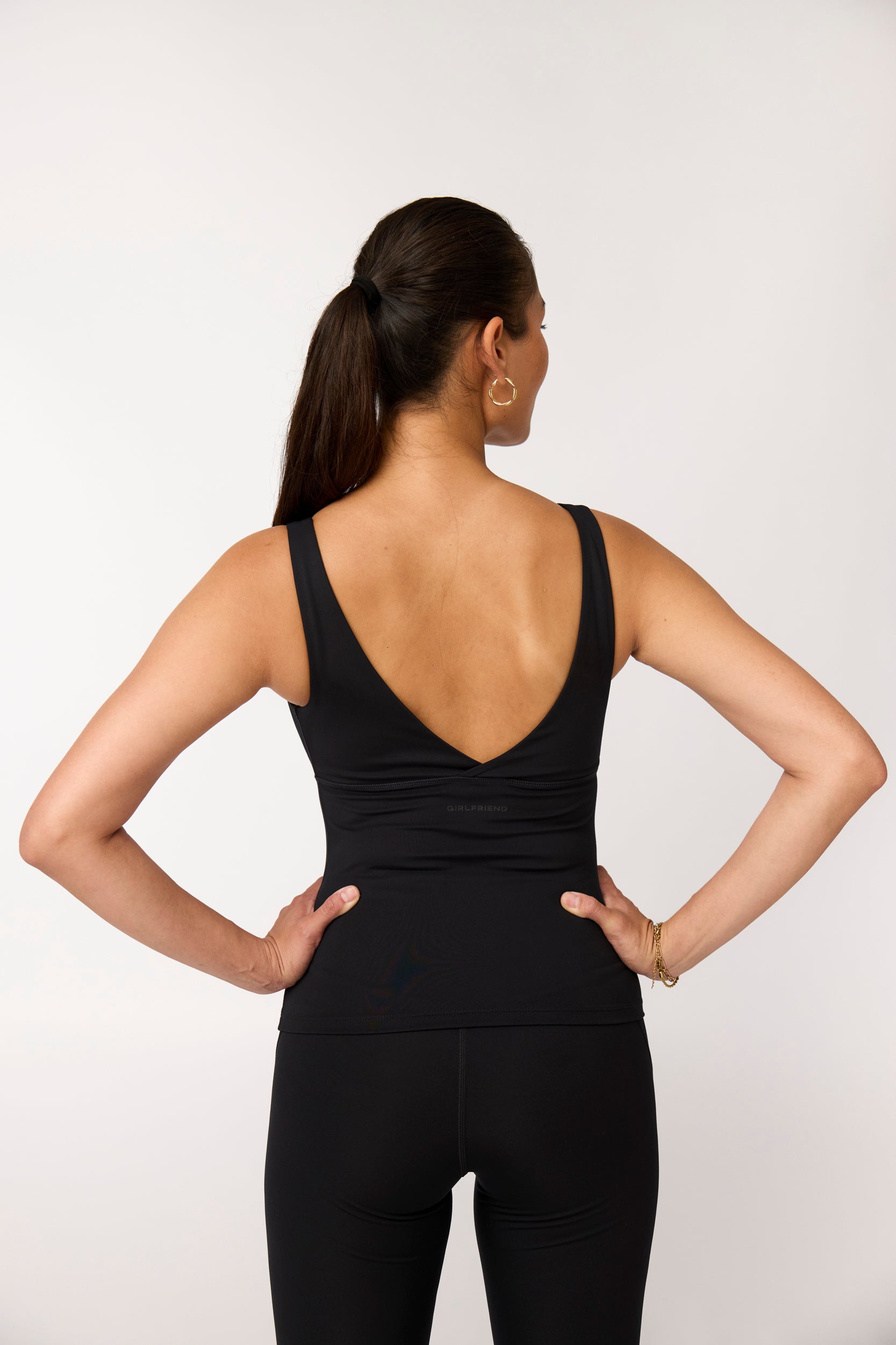 Meredith Bow Tank, Black