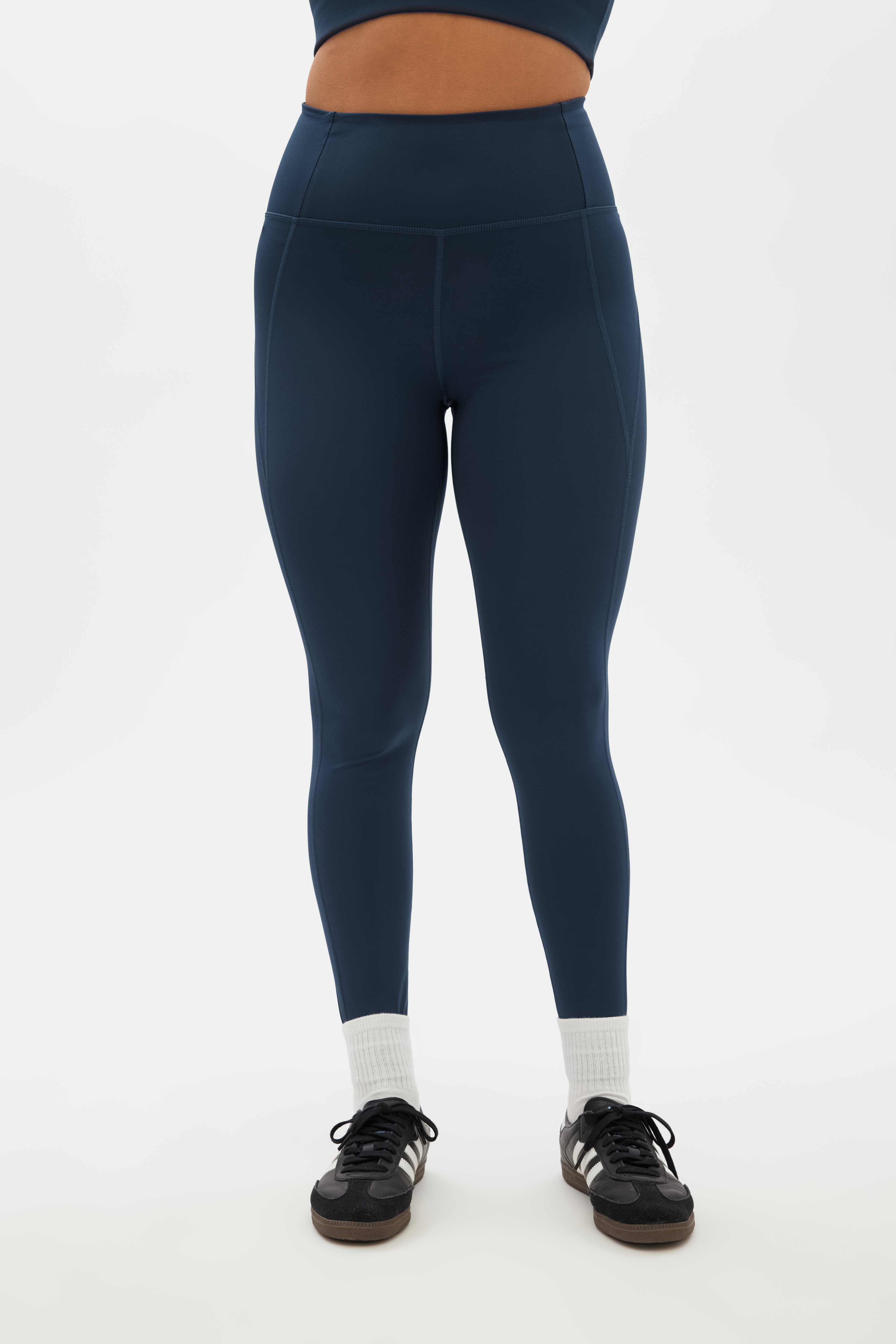 Compressive High-Rise Legging, 7/8, Midnight