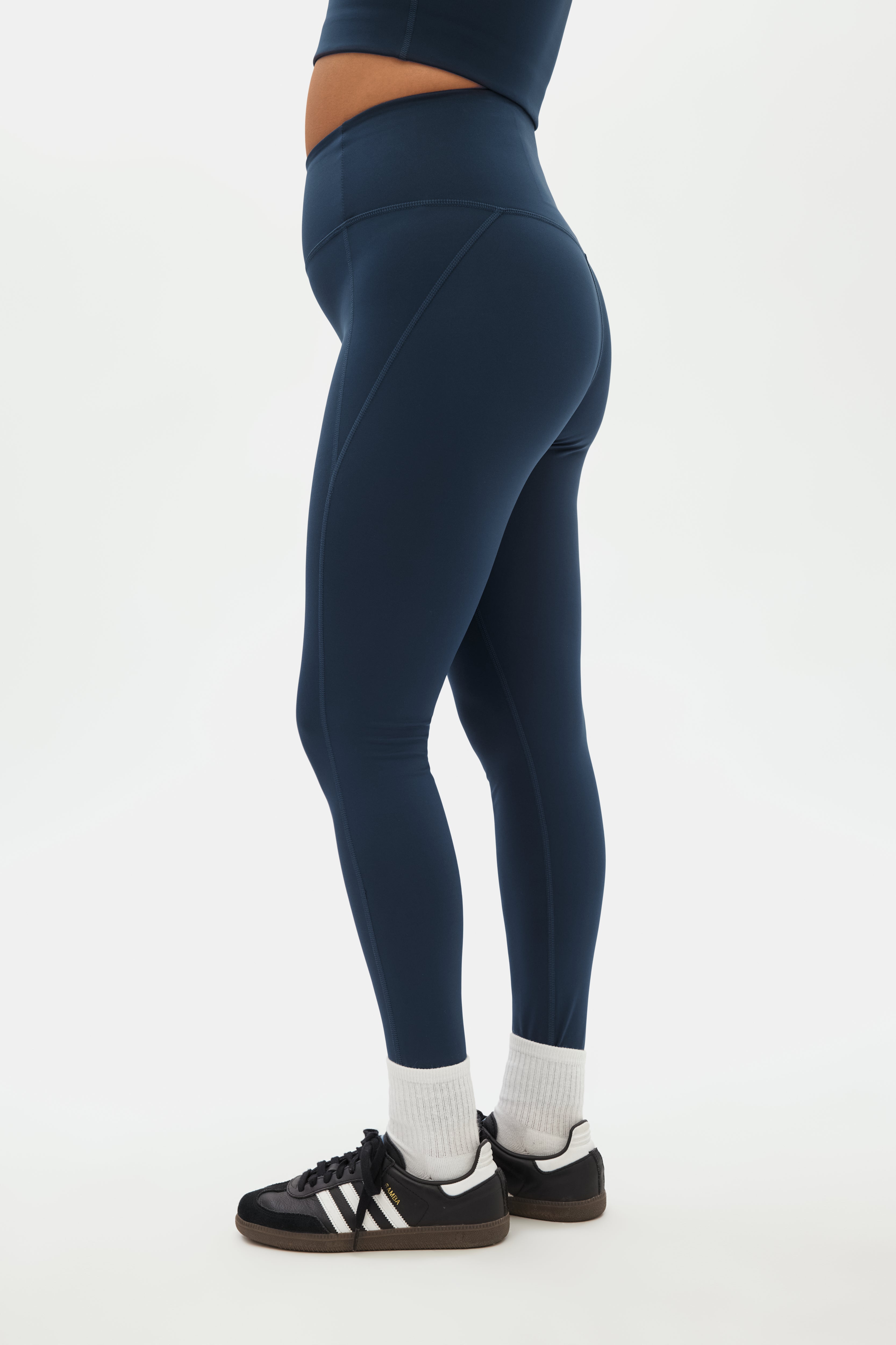 Compressive High-Rise Legging, 7/8, Midnight