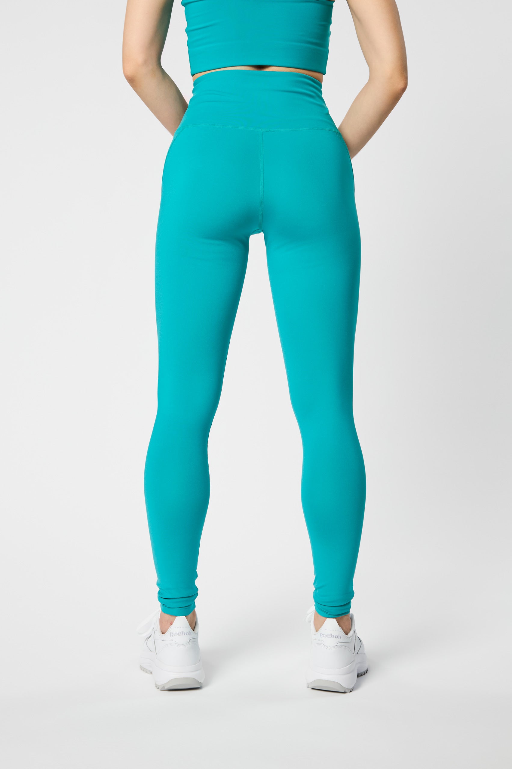 Compressive High-Rise Legging, Long, Peacock