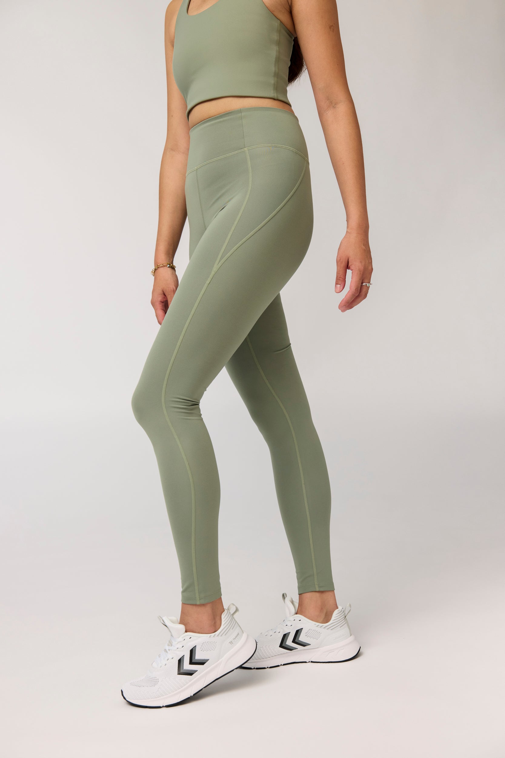 Compressive High-Rise Legging, Long, Leaf
