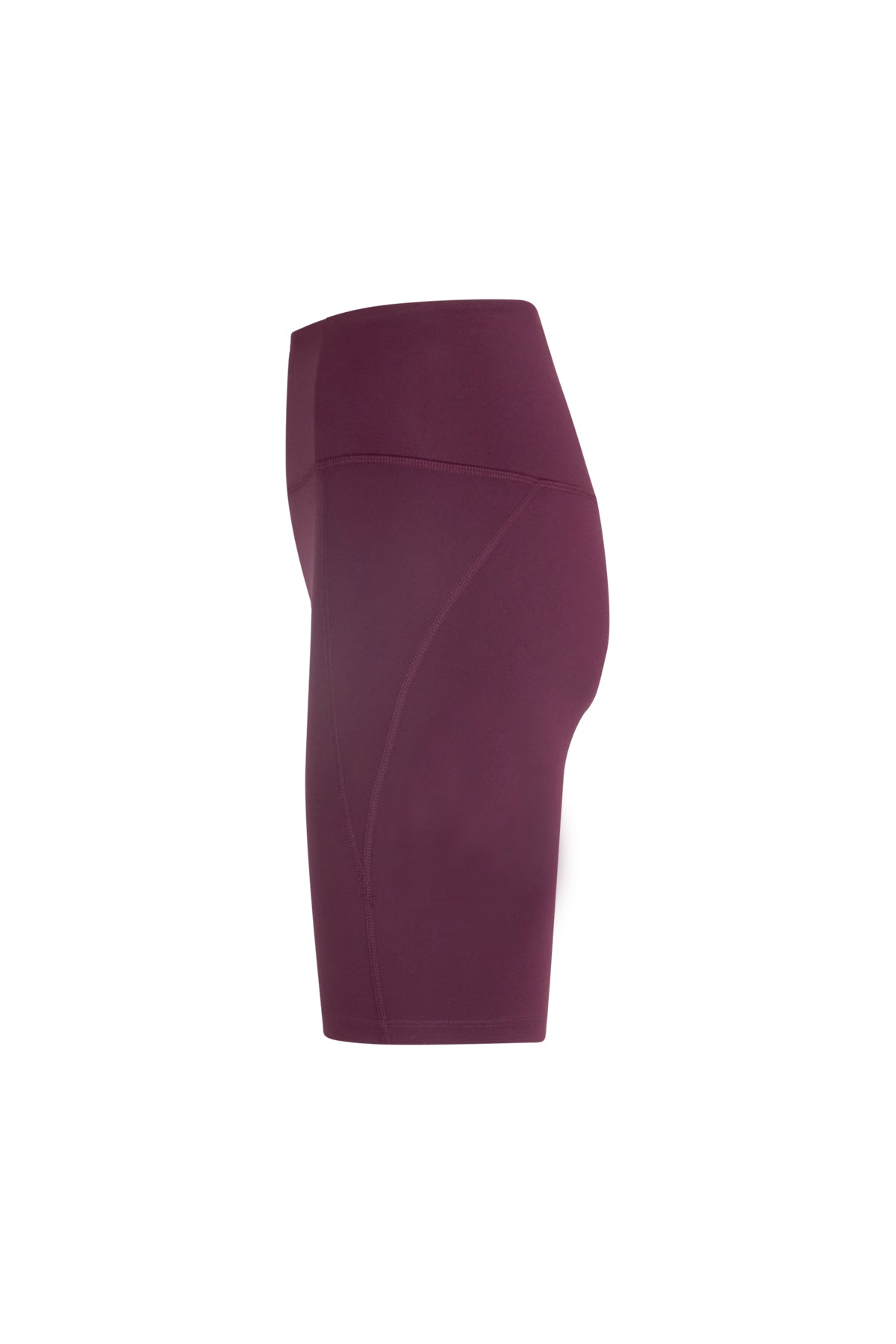 Compressive High-Rise Bike Shorts, Plum