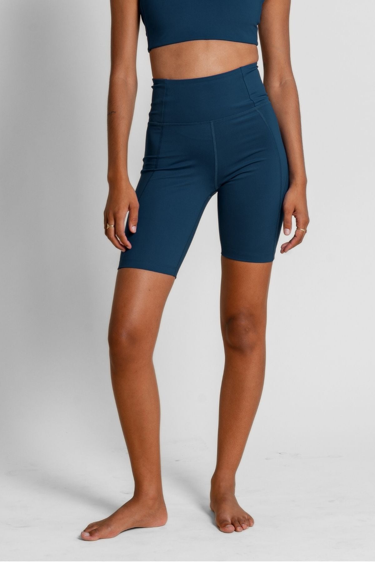 Compressive High-Rise Bike Shorts Midnight