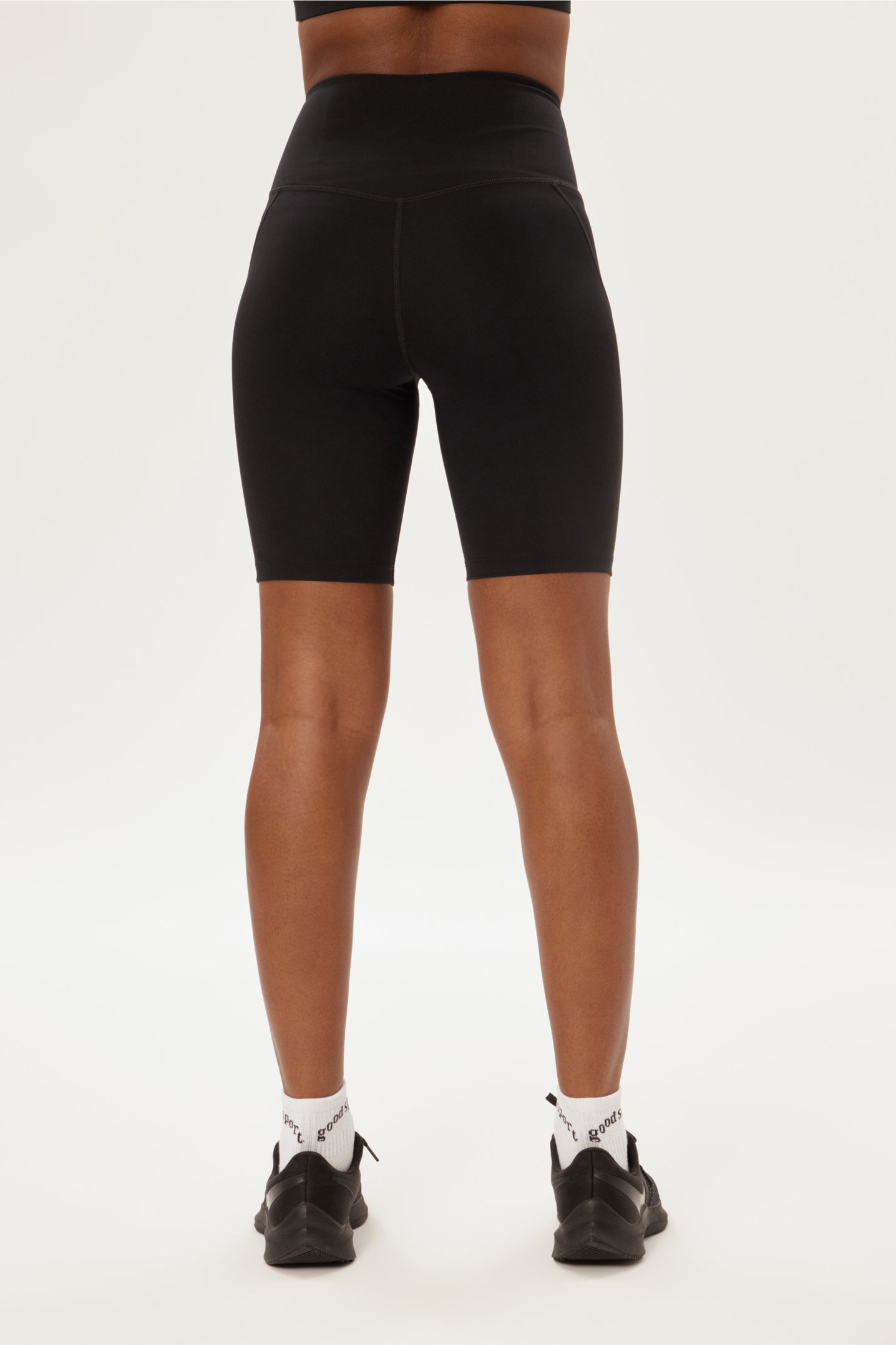 Compressive High-Rise Bike Shorts Black