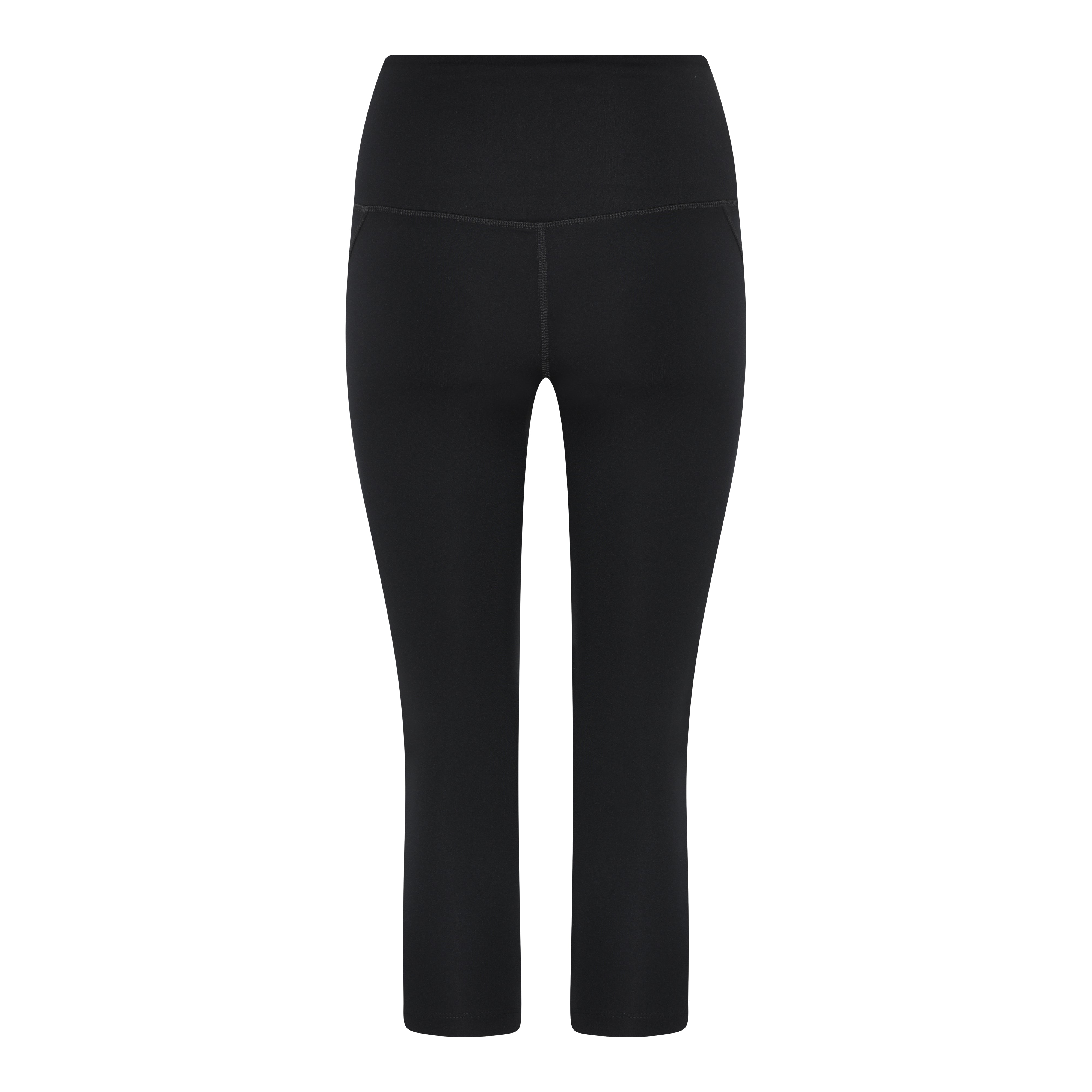 Compressive High-Rise Legging, Capri, Black