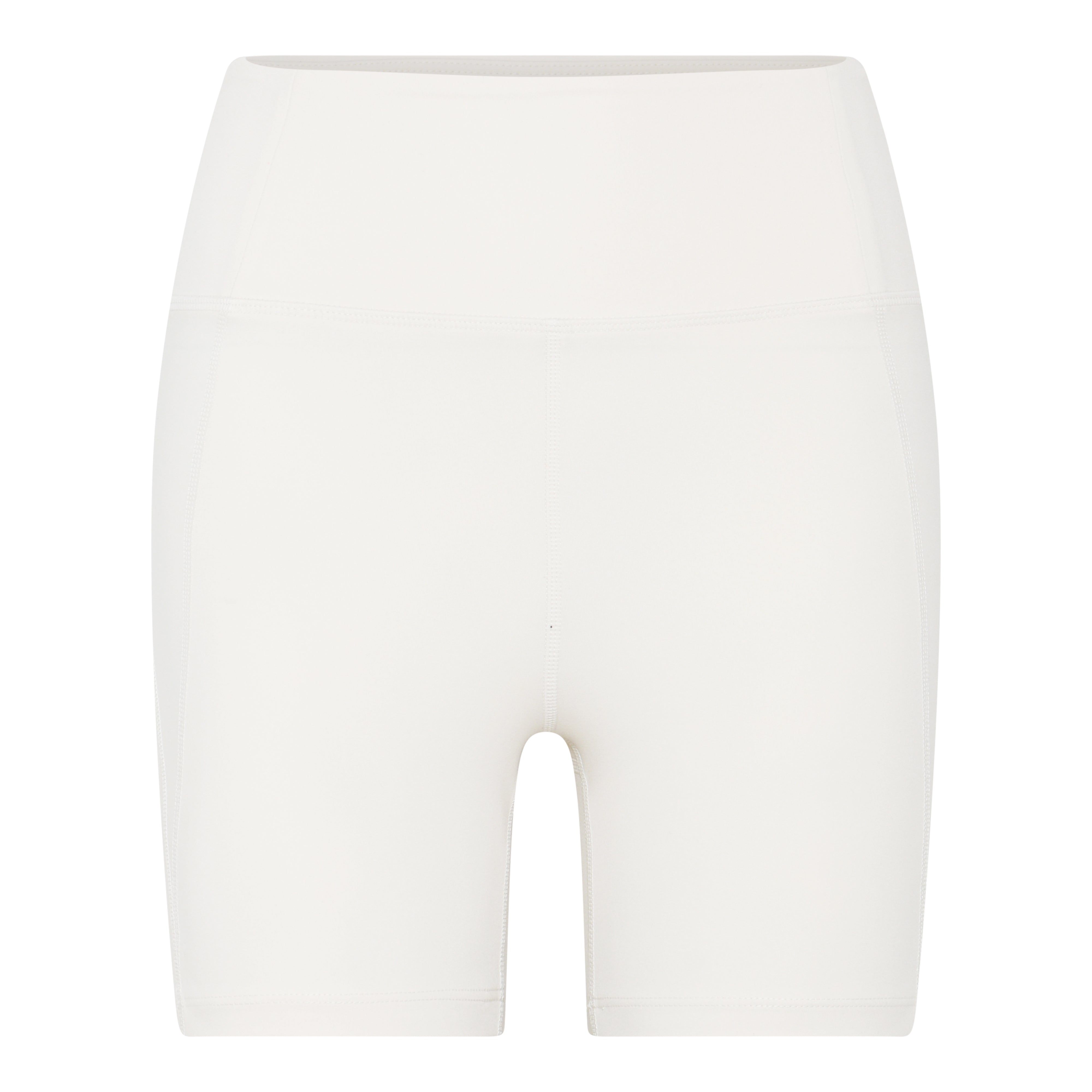 Compressive High-Rise Run Shorts, Ivory