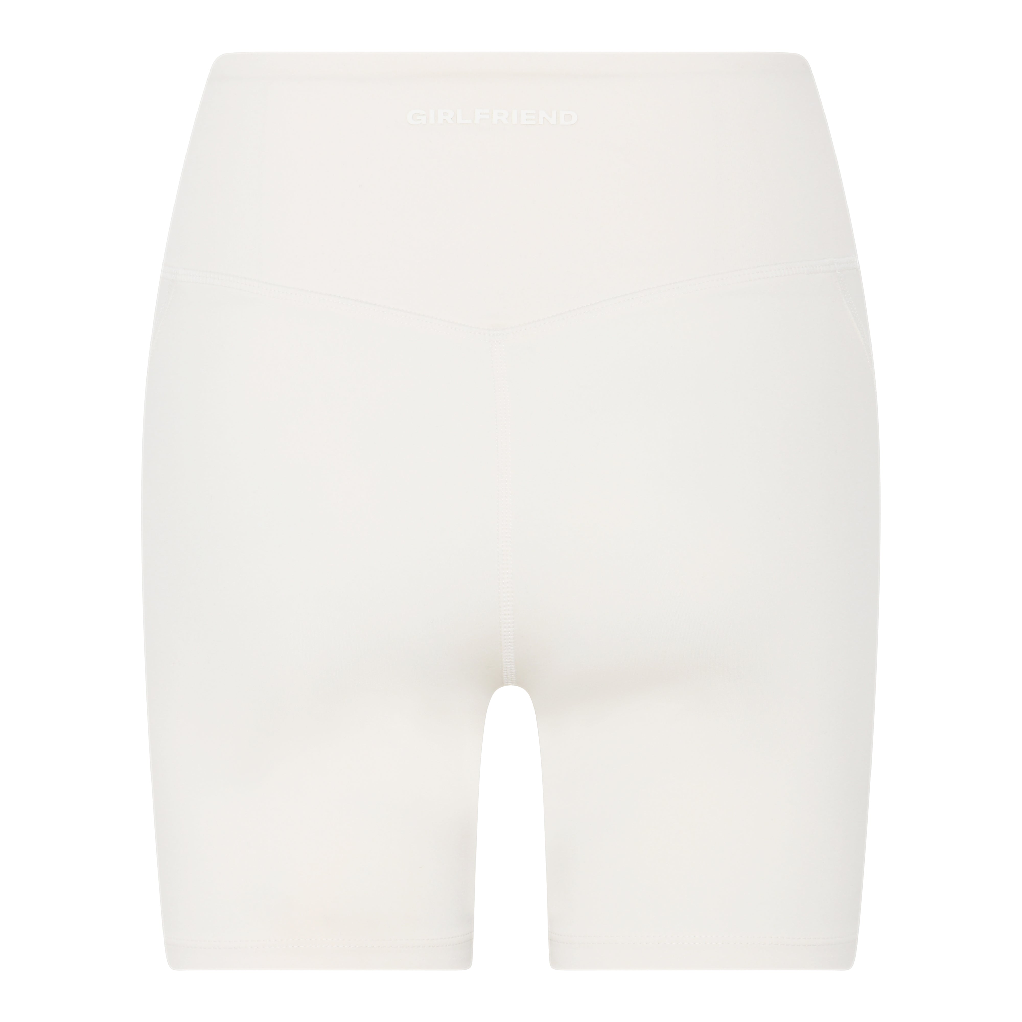 Compressive High-Rise Run Shorts, Ivory