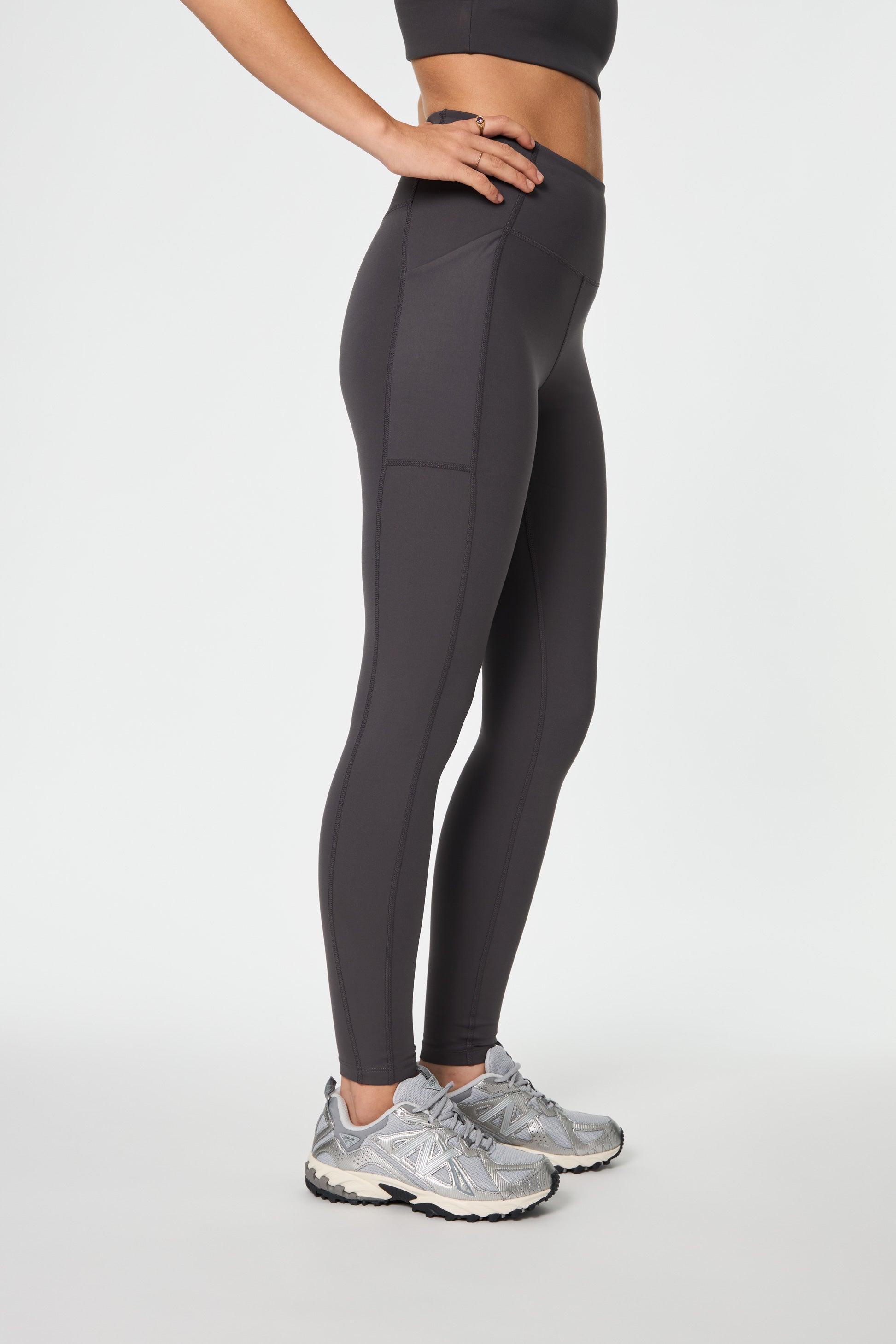 Pocket High-Rise Legging, Long, Moon