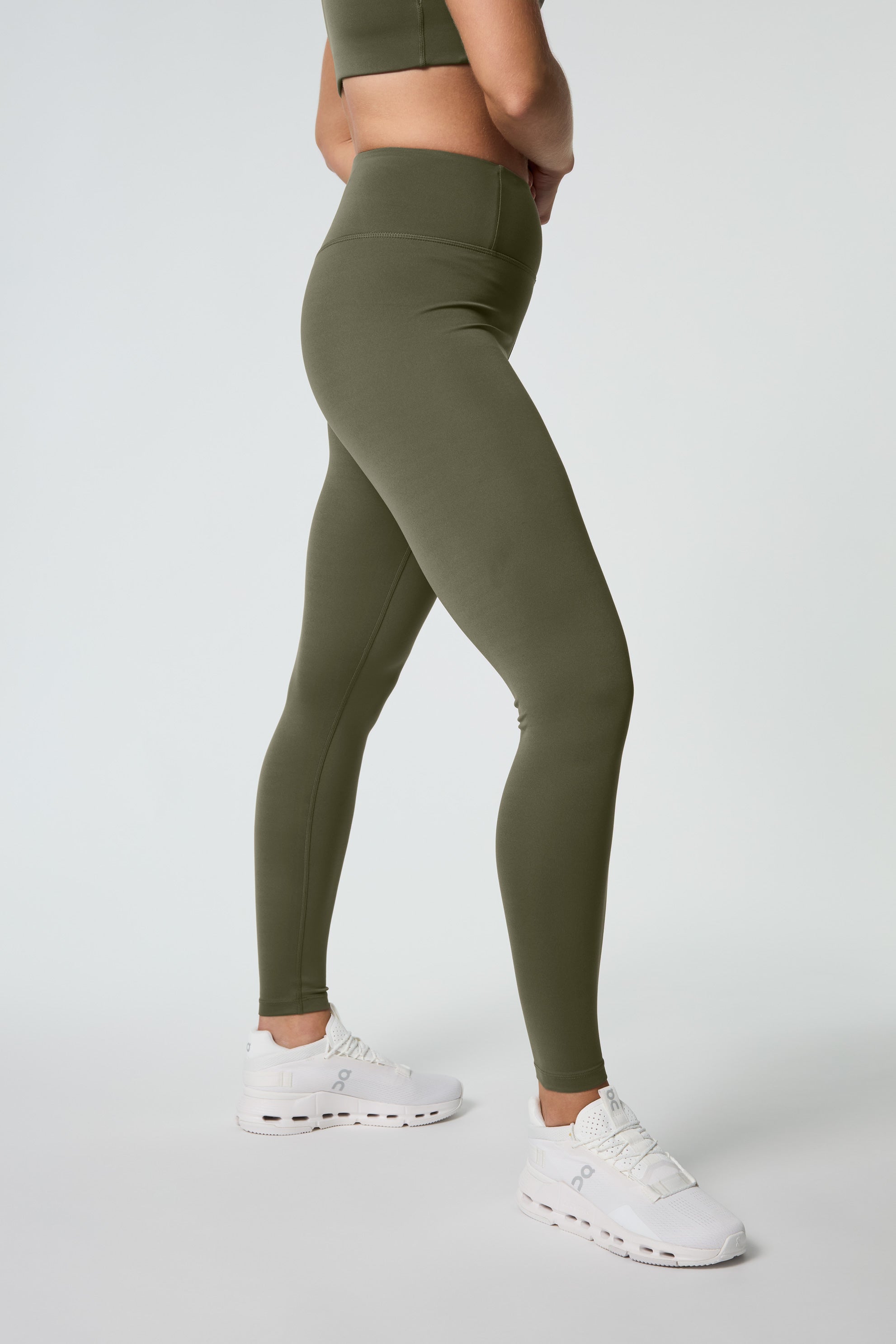 Float High-Rise Legging, Long, Cured Green