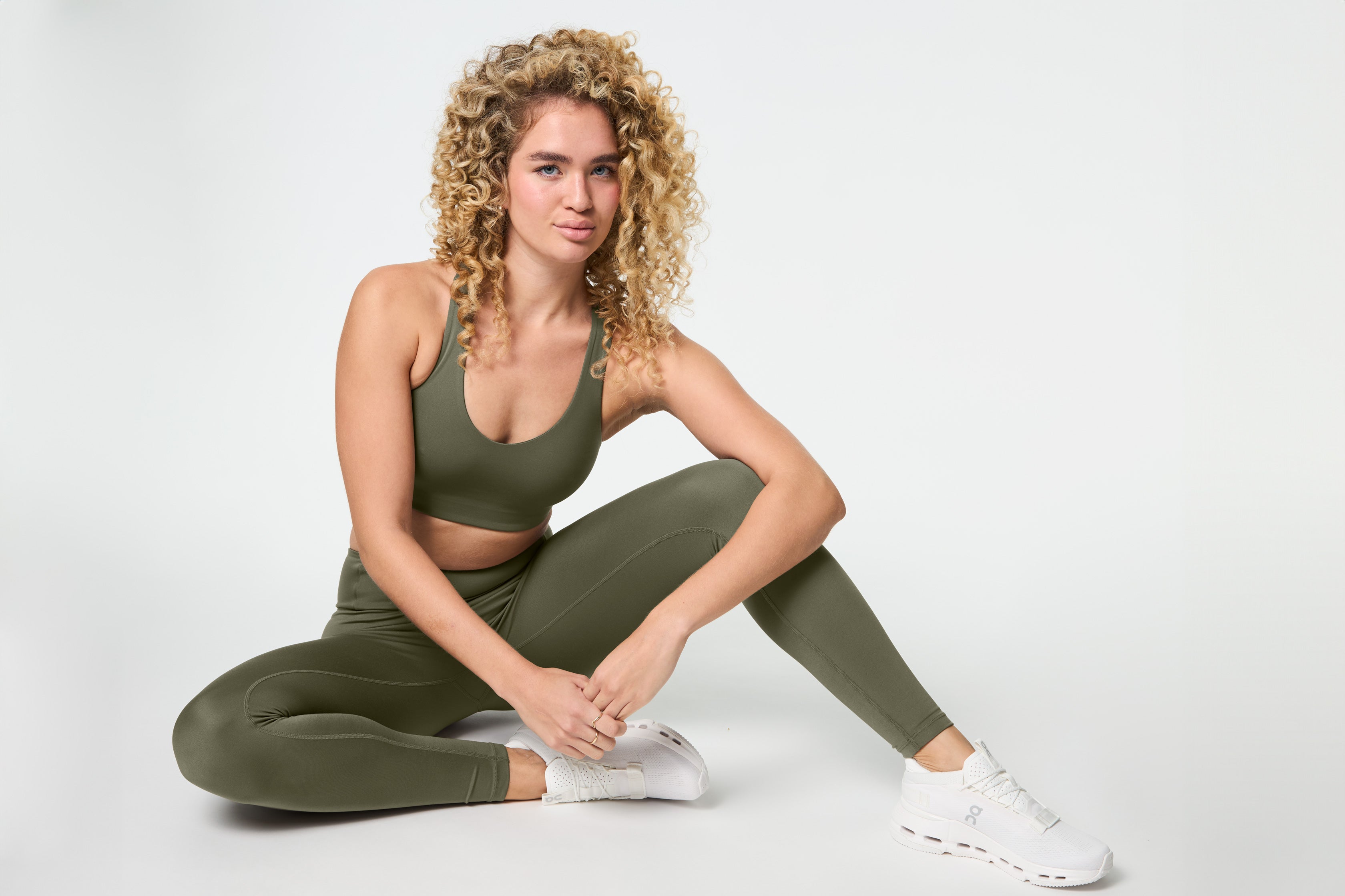 Float High-Rise Legging, Long, Cured Green