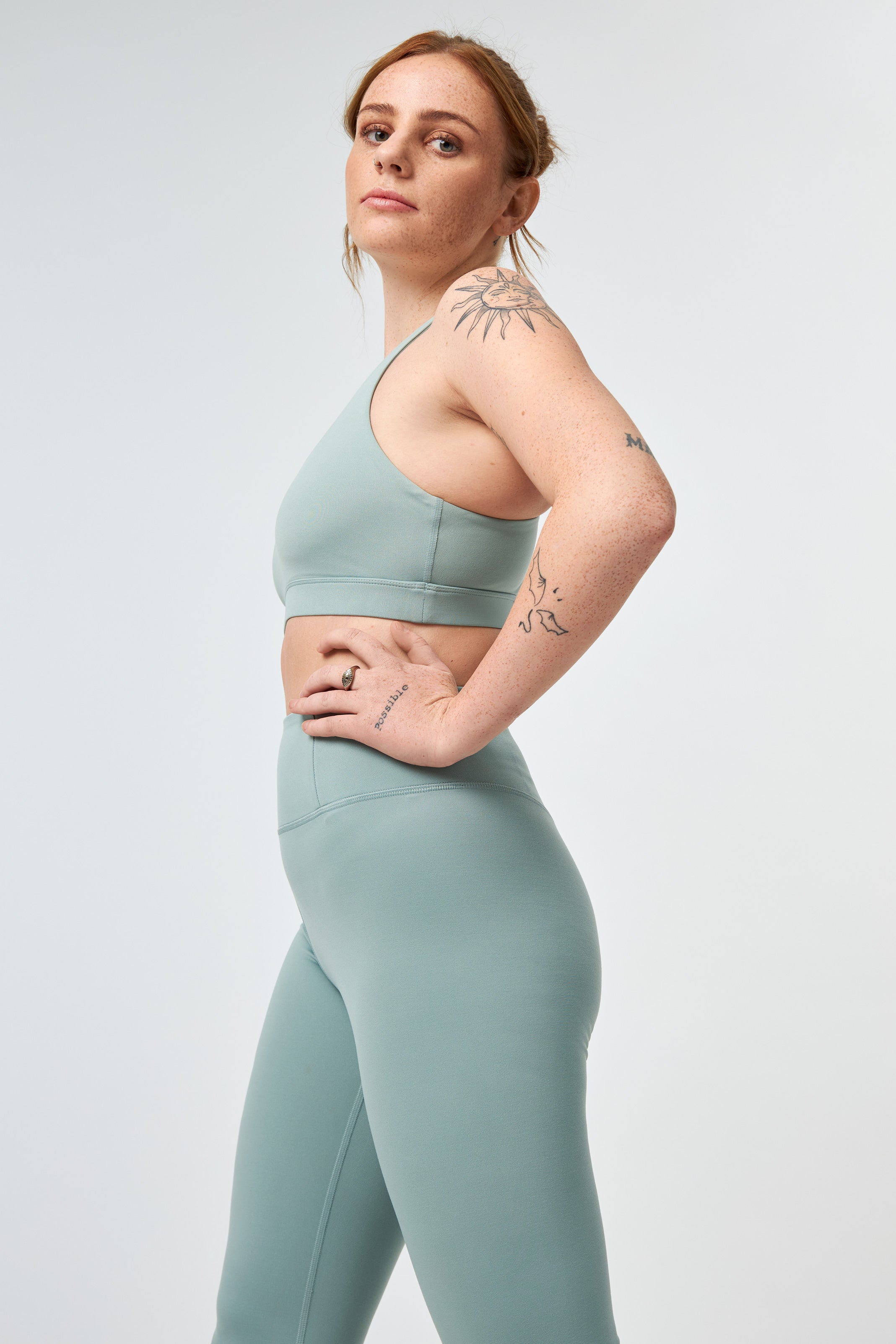 Float High-Rise Legging, Long, Chinoiserie