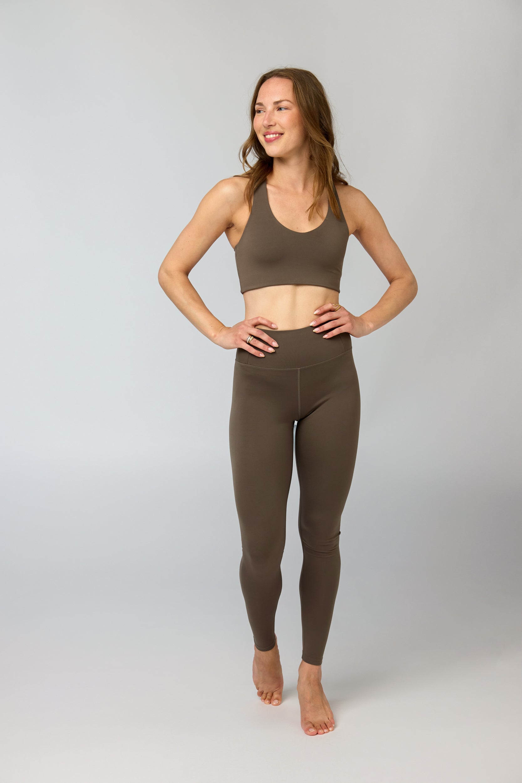 Float High-Rise Legging, Long, Mink