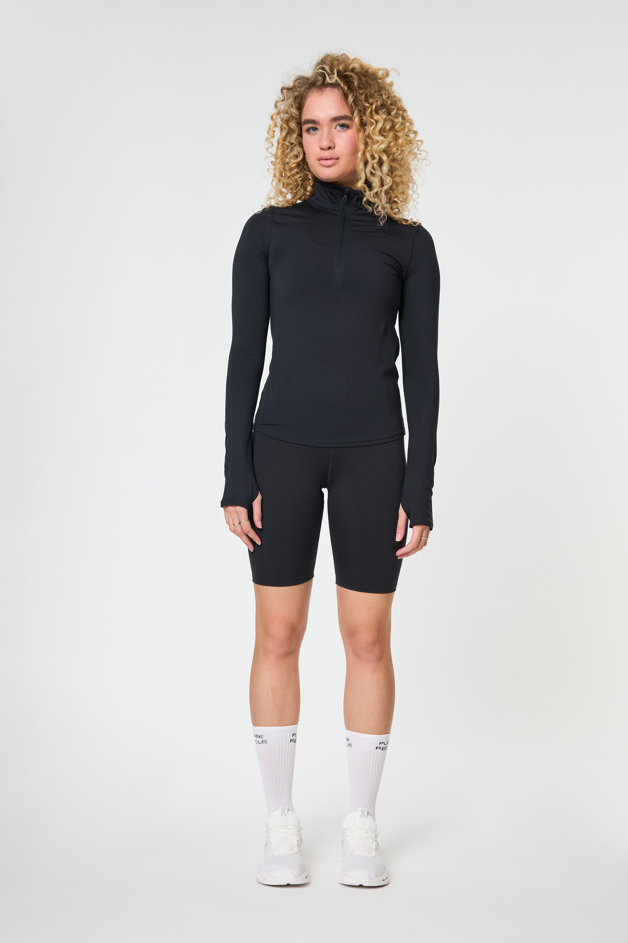 Float High-Rise Bike Shorts, Black
