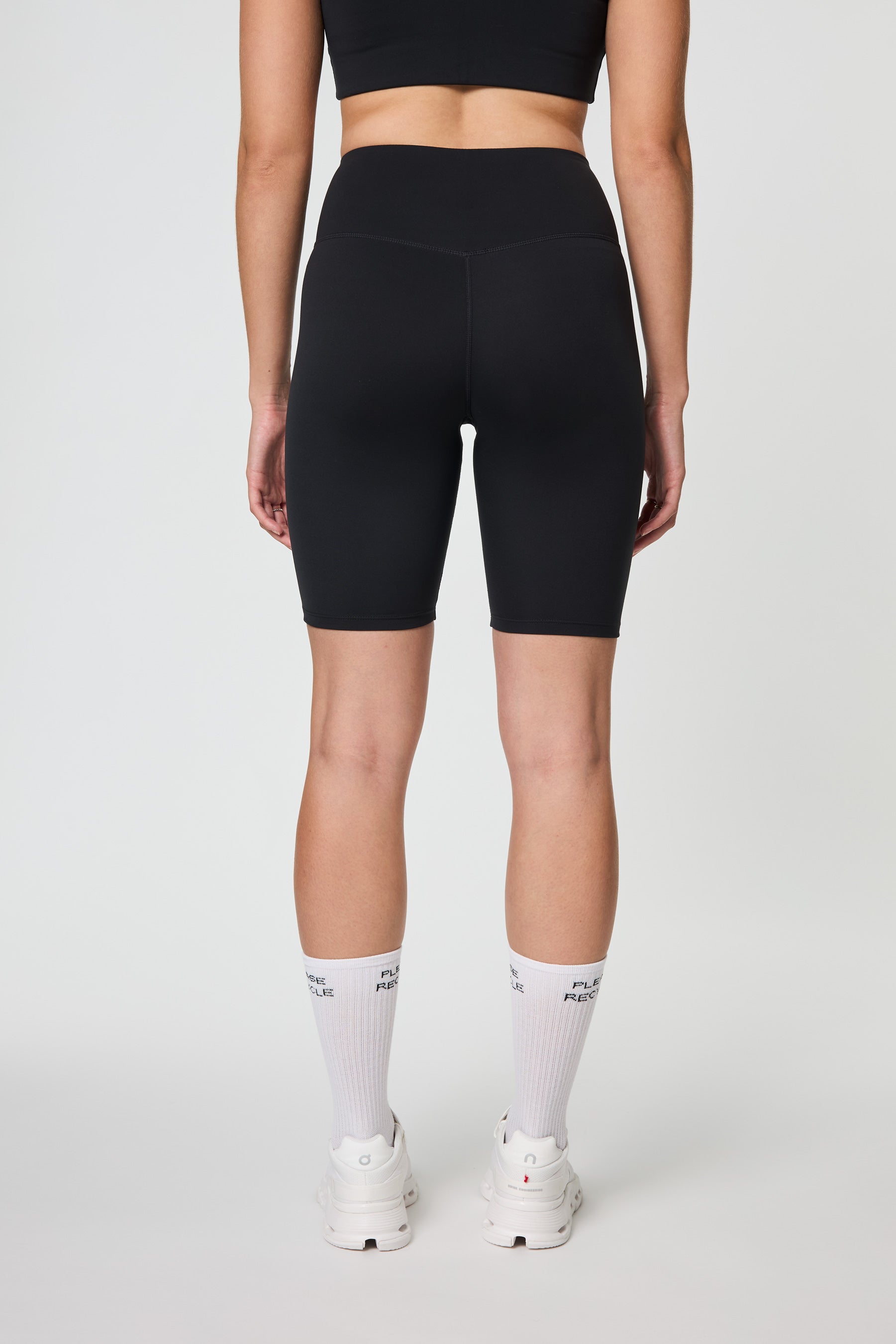 Float High-Rise Bike Shorts, Black