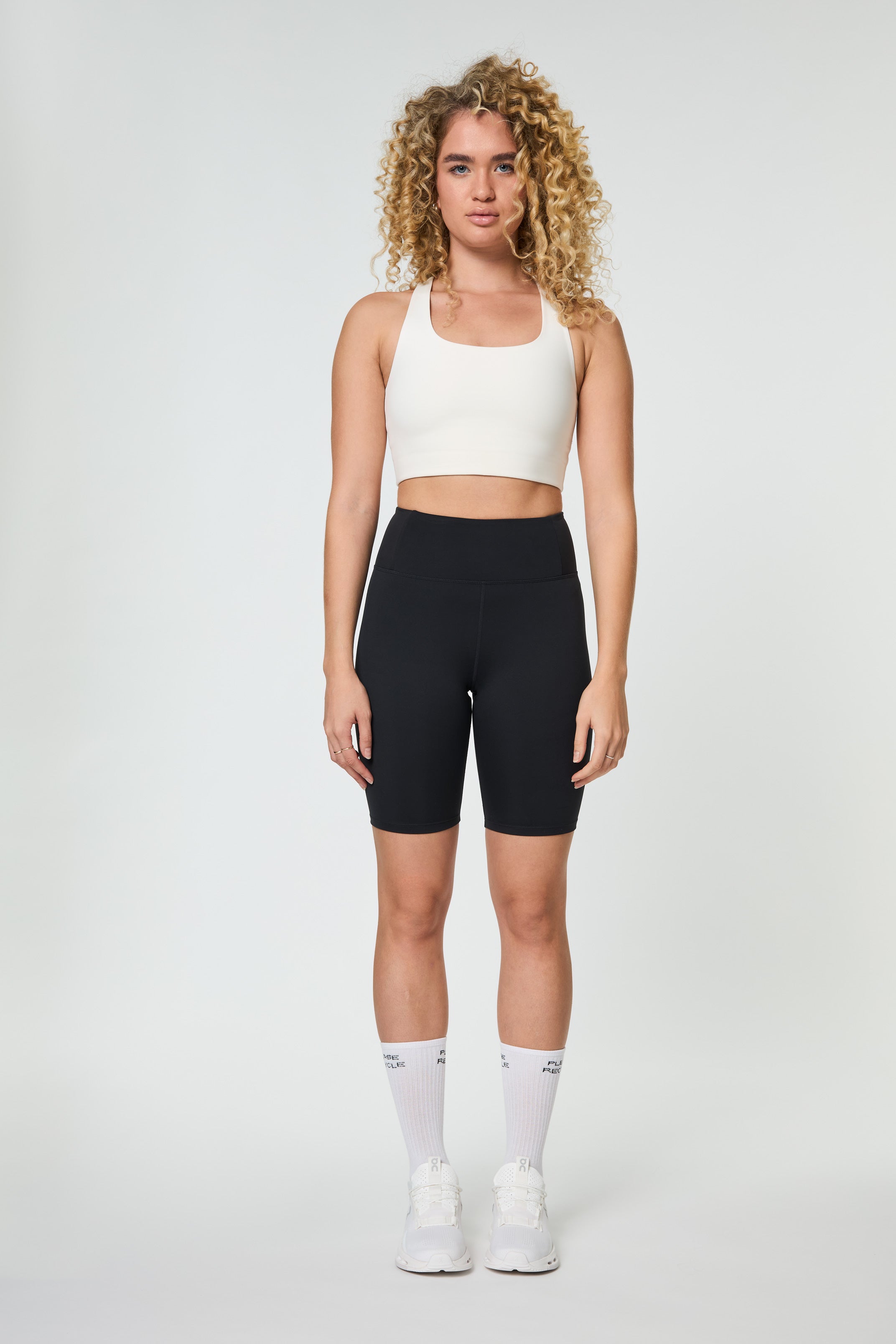 Float High-Rise Bike Shorts, Black