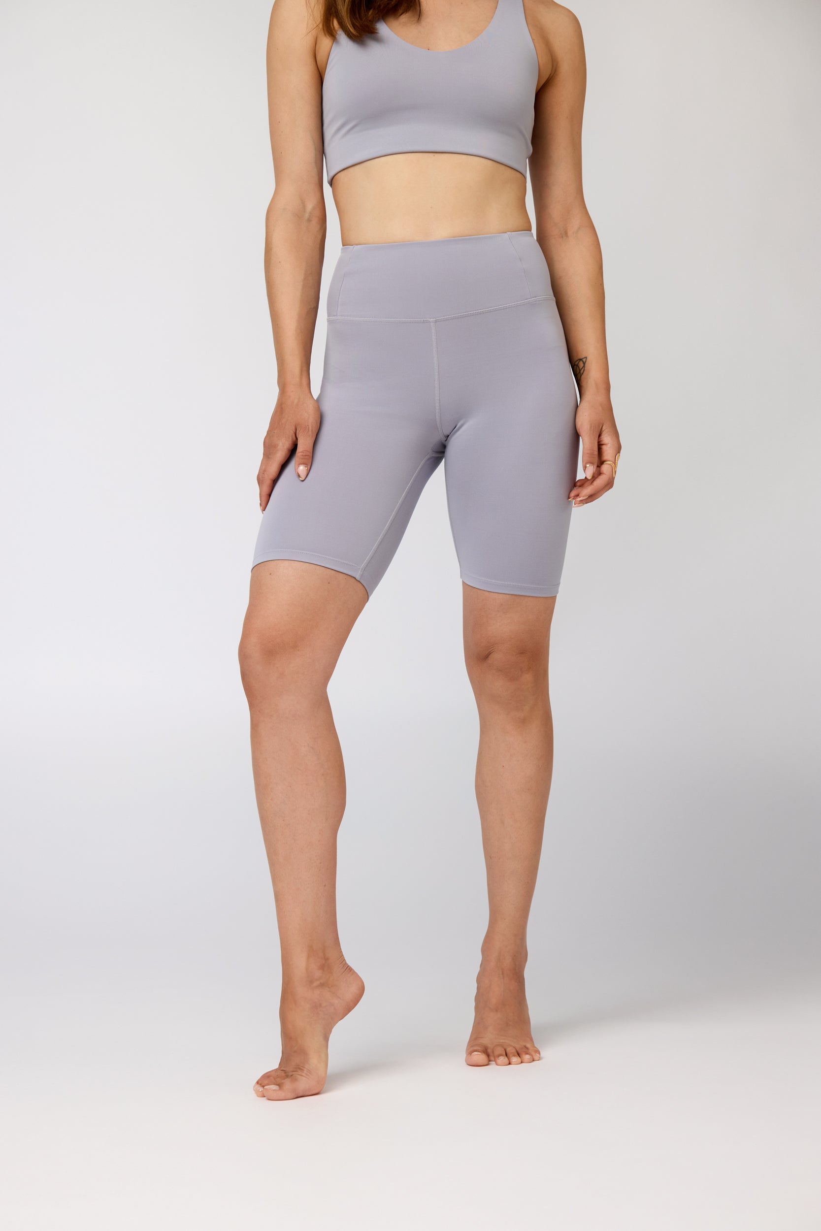 Float High-Rise Bike Shorts, Lavender Gem