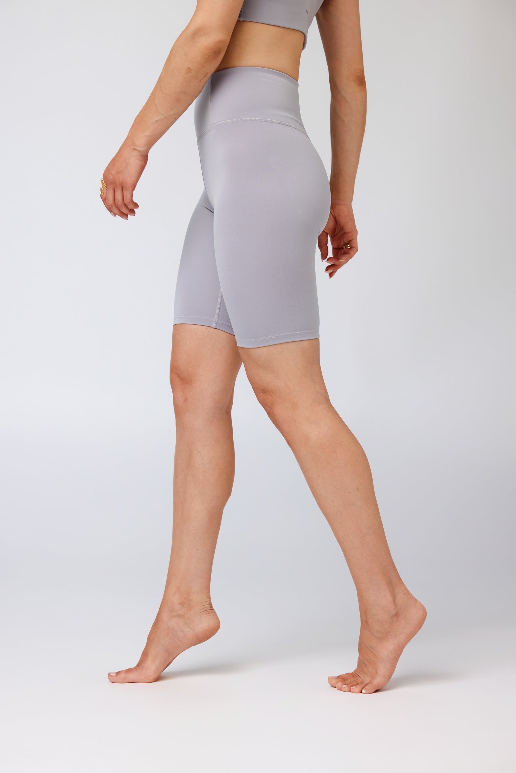Float High-Rise Bike Shorts, Lavender Gem