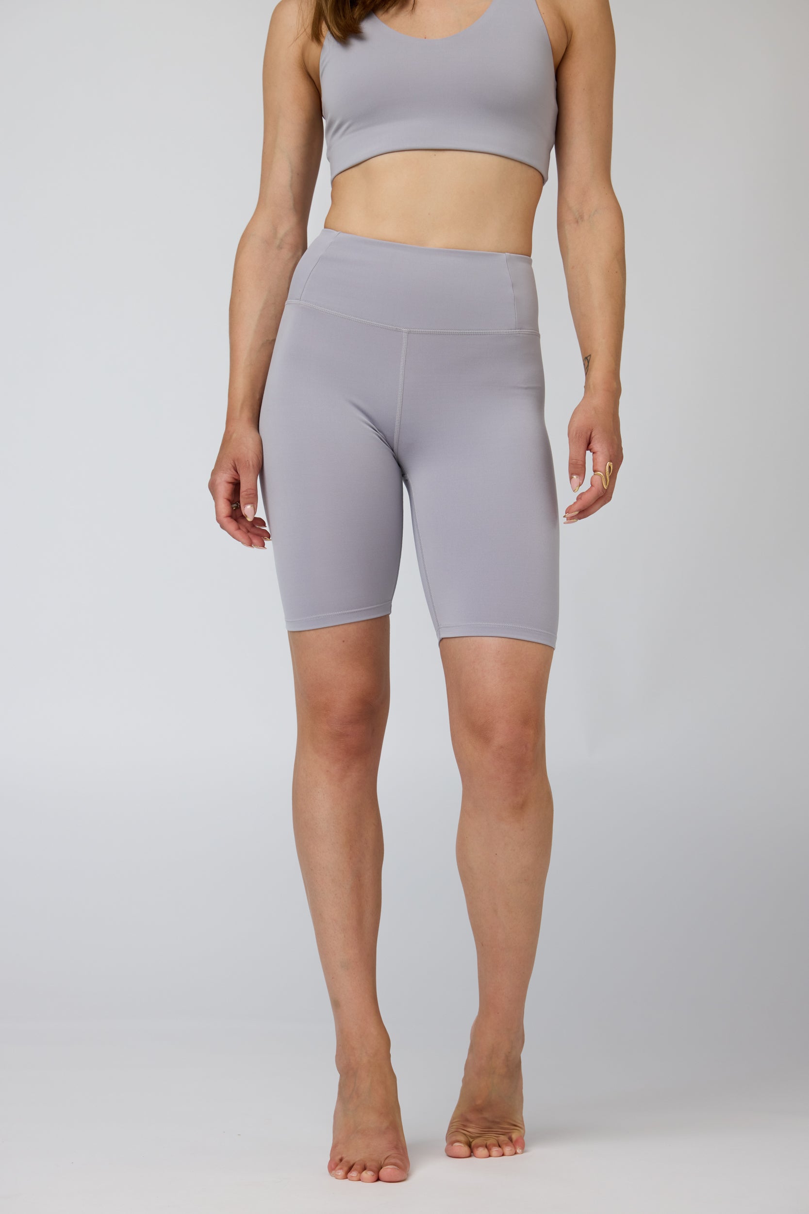 Float High-Rise Bike Shorts, Lavender Gem
