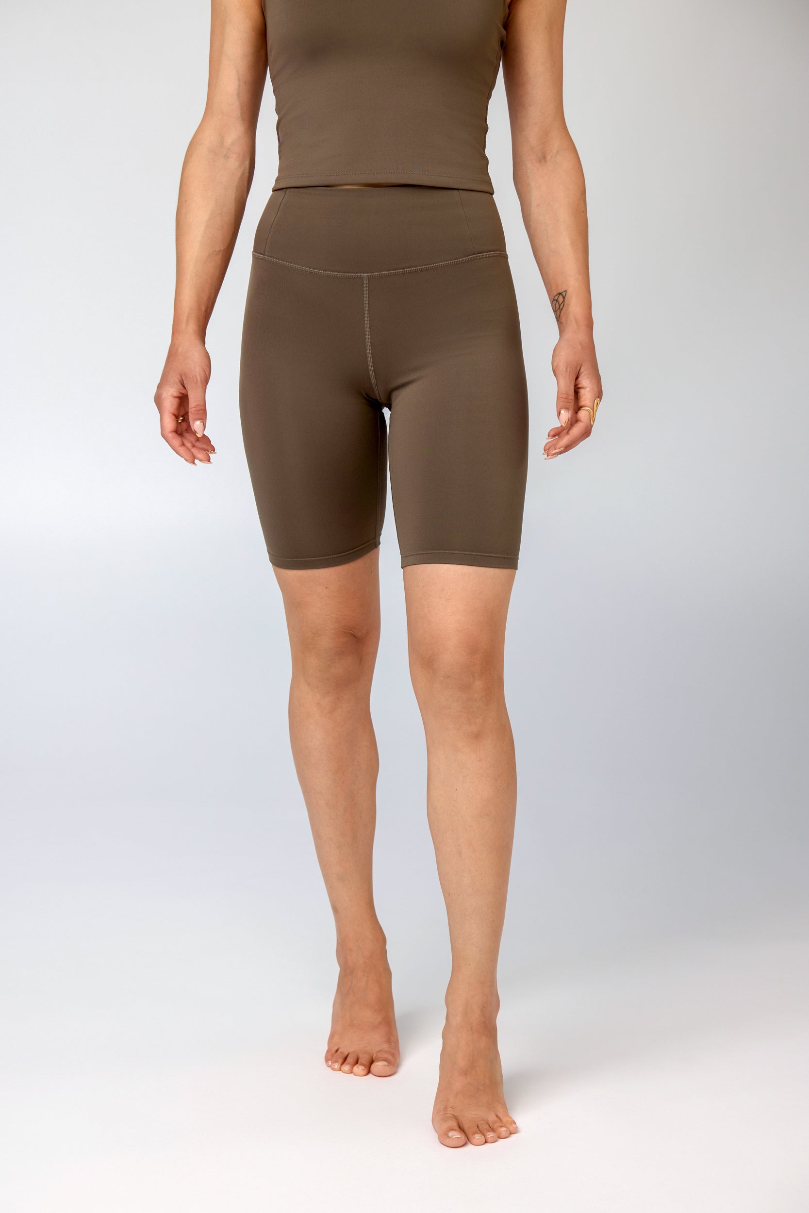 Float High-Rise Bike Shorts, Mink
