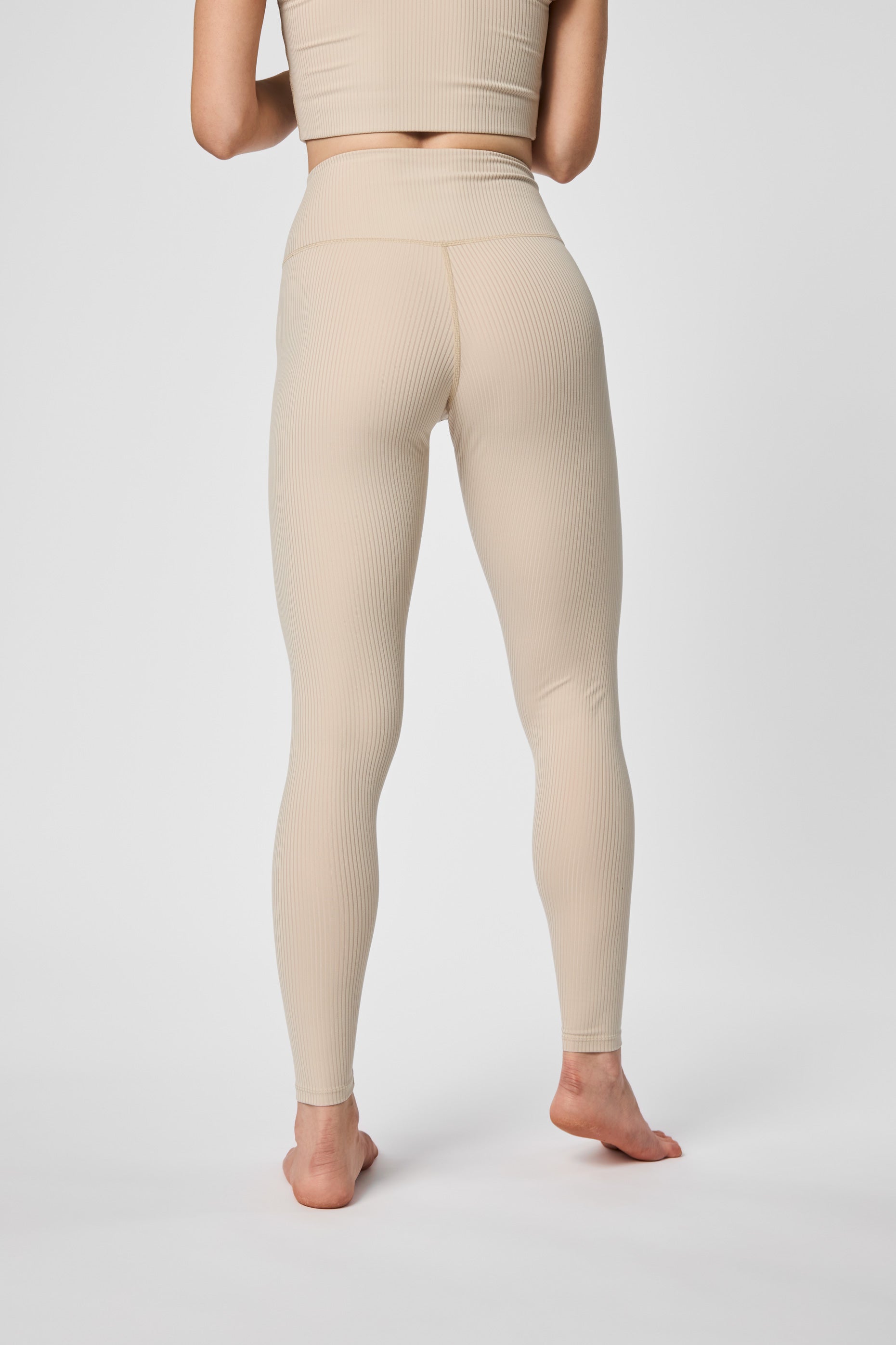 Rib High-Rise Legging, Long, Feather