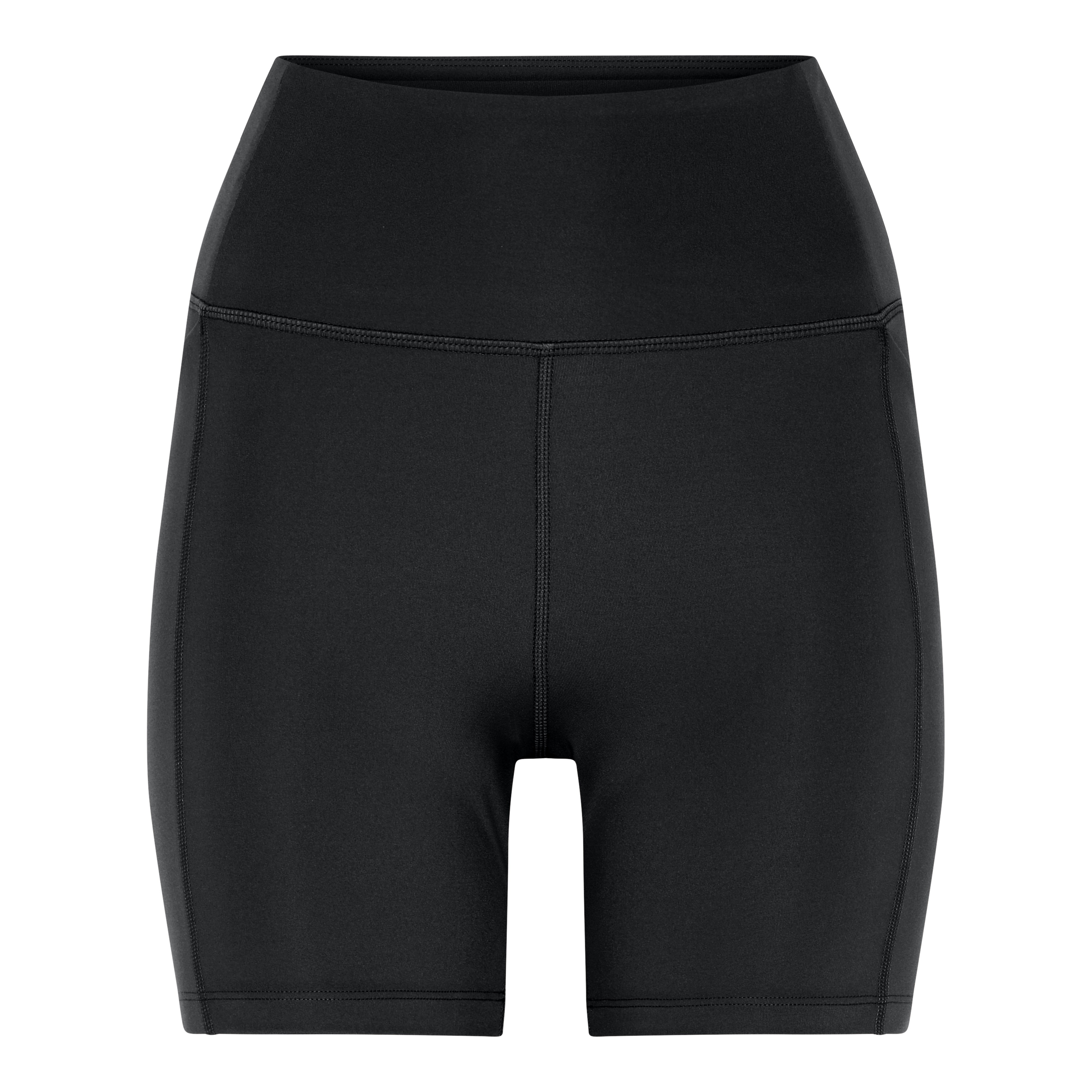 Pocket High-Rise Run Shorts, Black