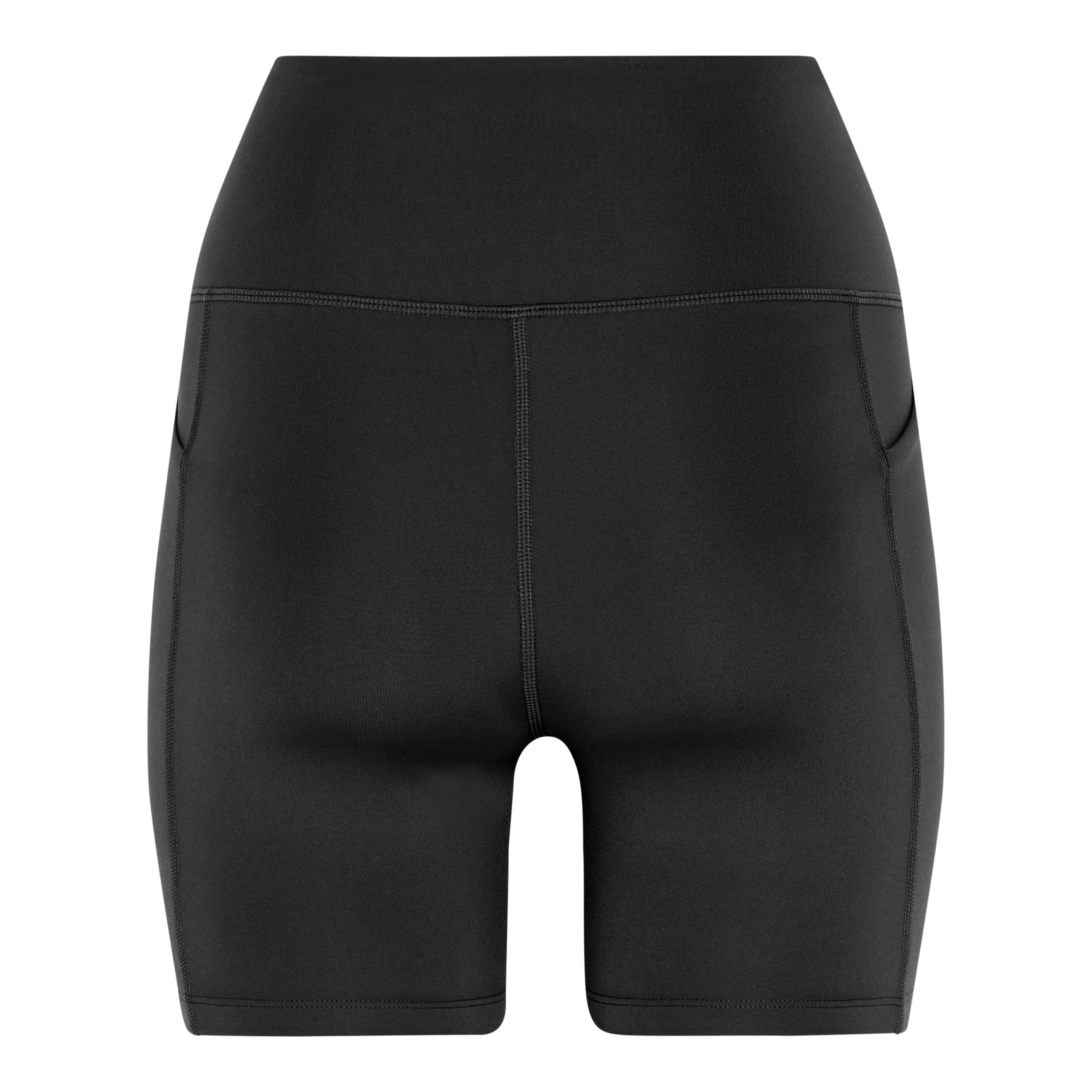 Pocket High-Rise Run Shorts, Black