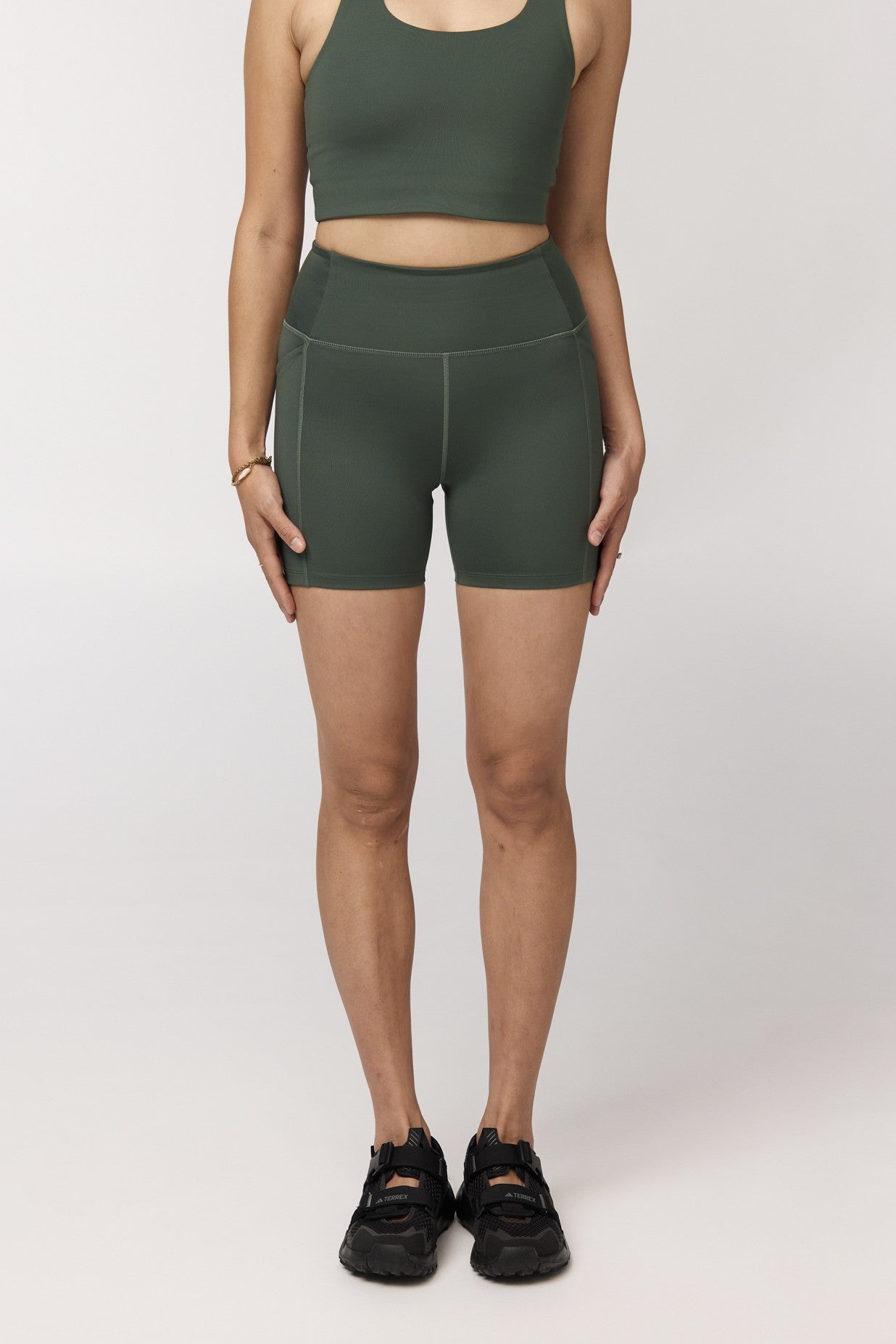 Pocket High-Rise Run Shorts, Jungle
