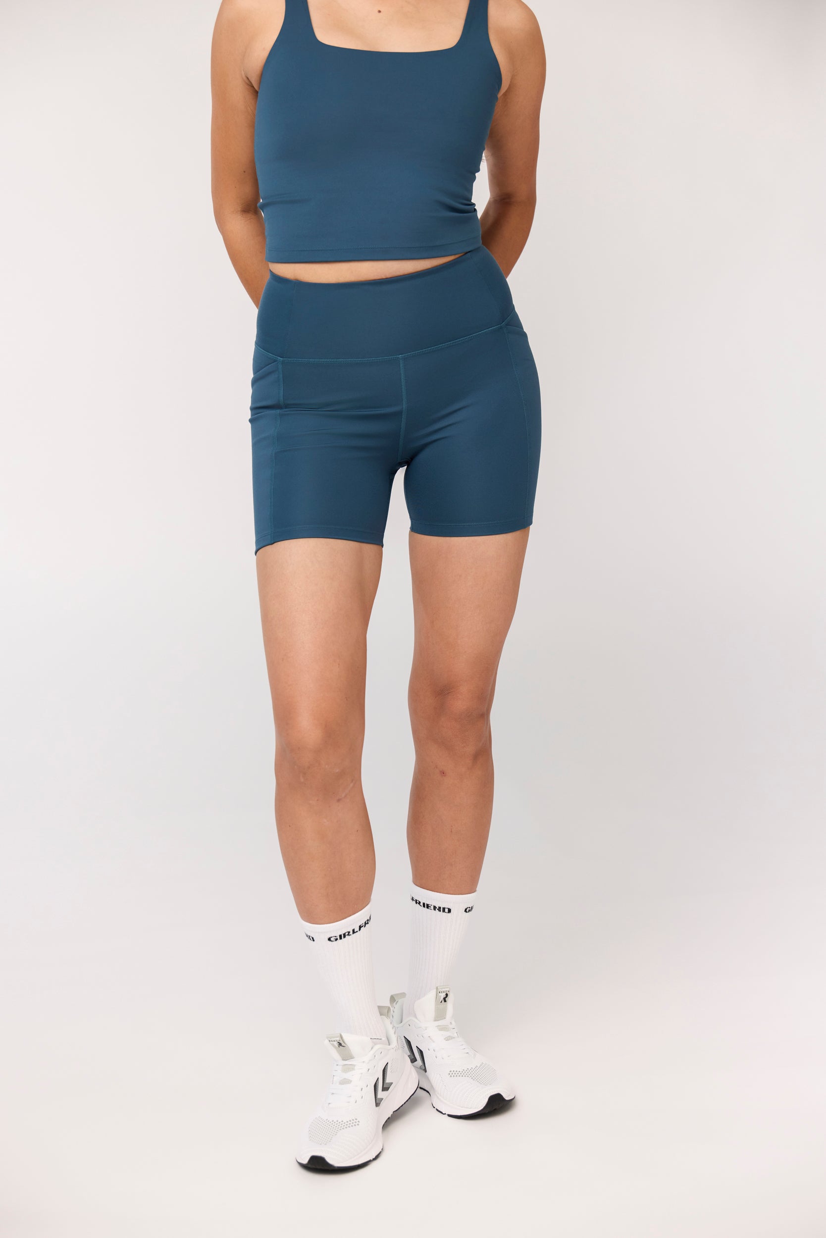 Pocket High-Rise Run Shorts, Ink