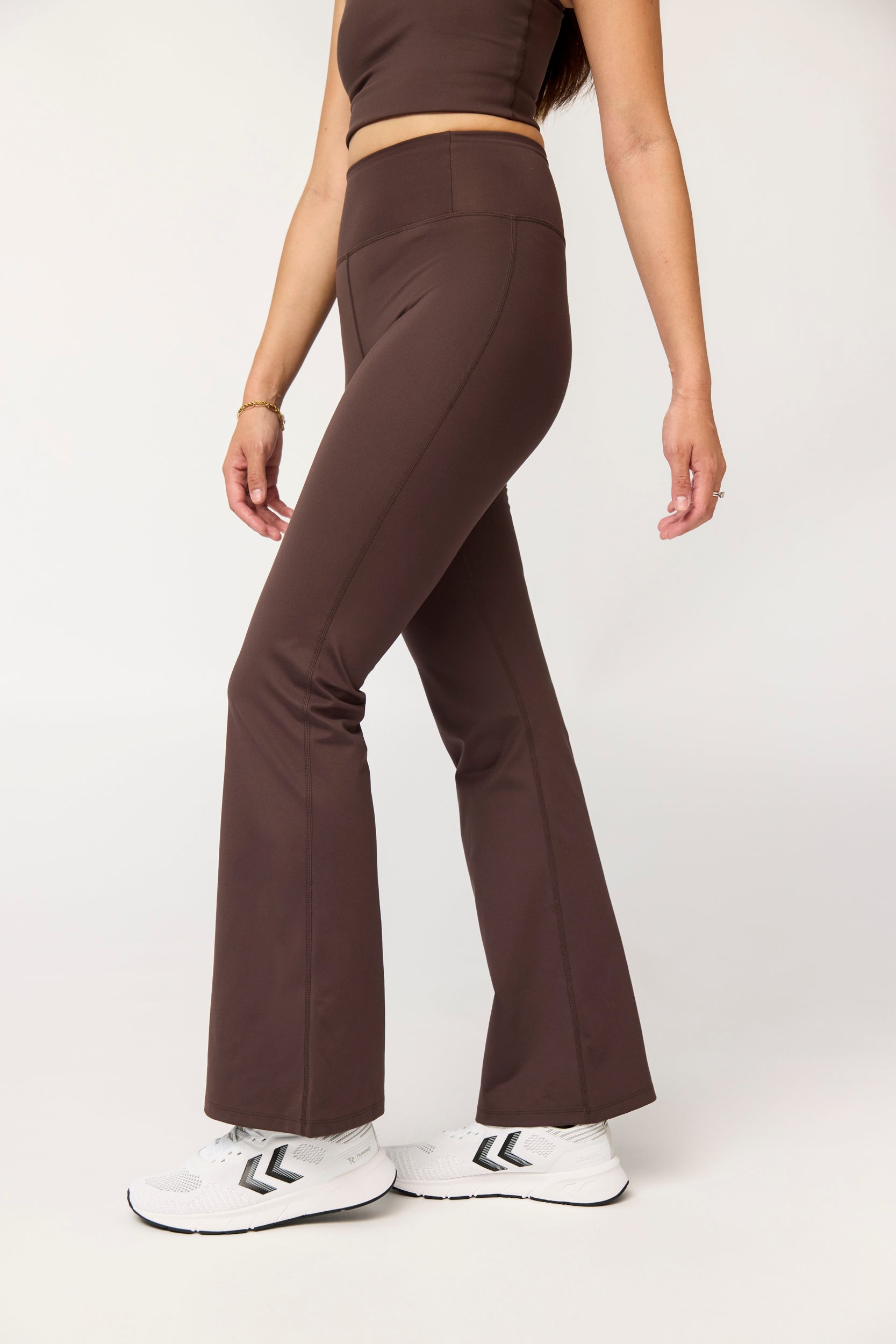 Compressive Flare Legging, Driftwood