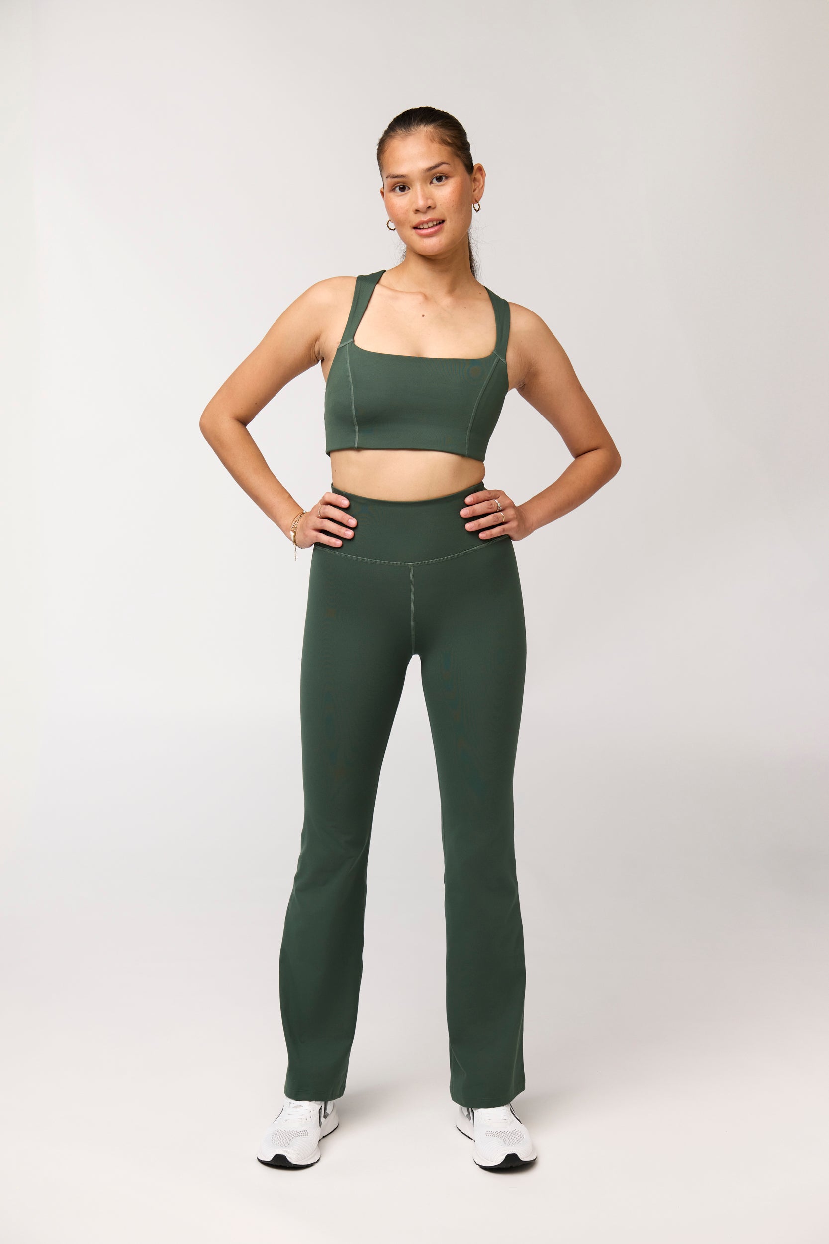 Compressive Flare Legging, Jungle