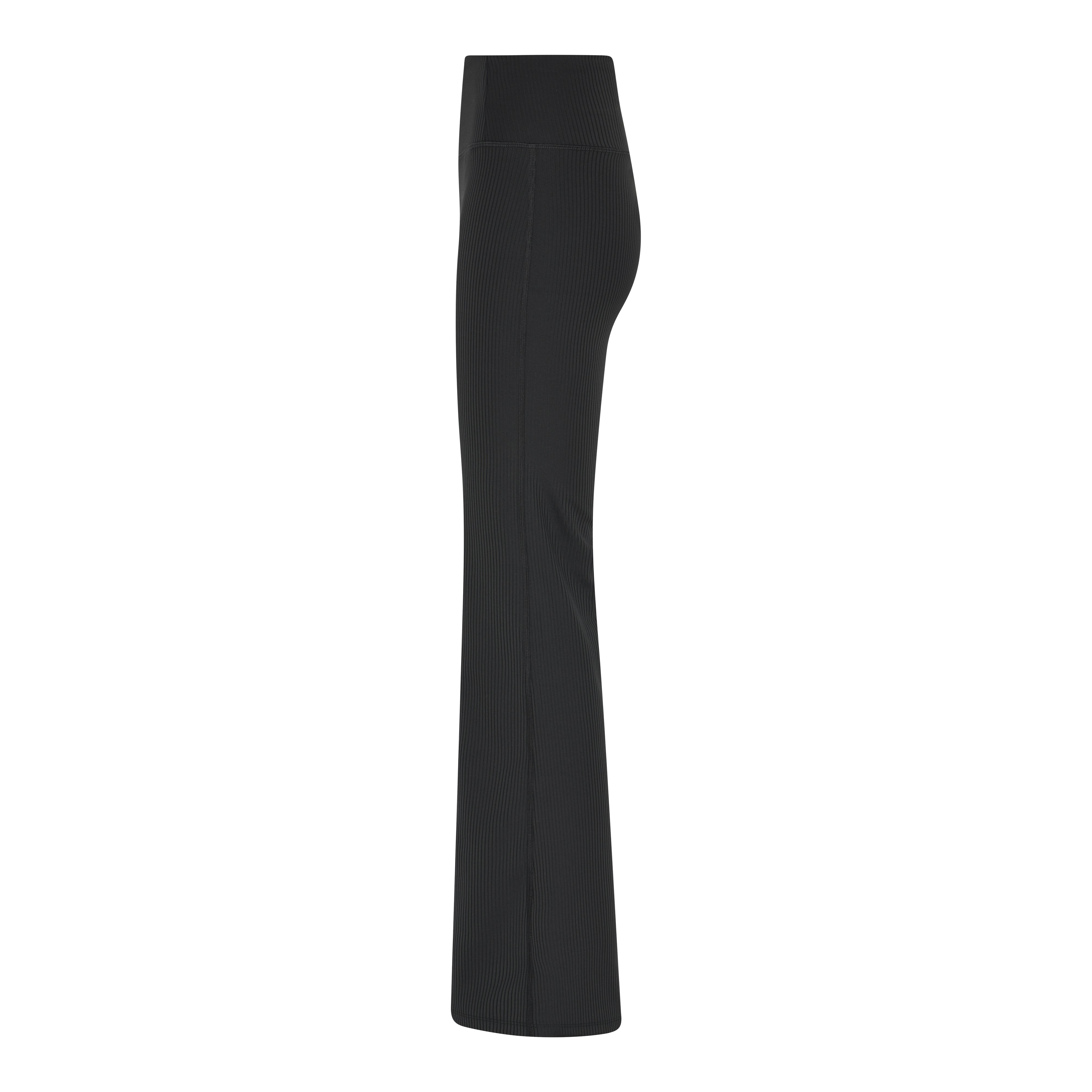 Rib Flare Legging, Black