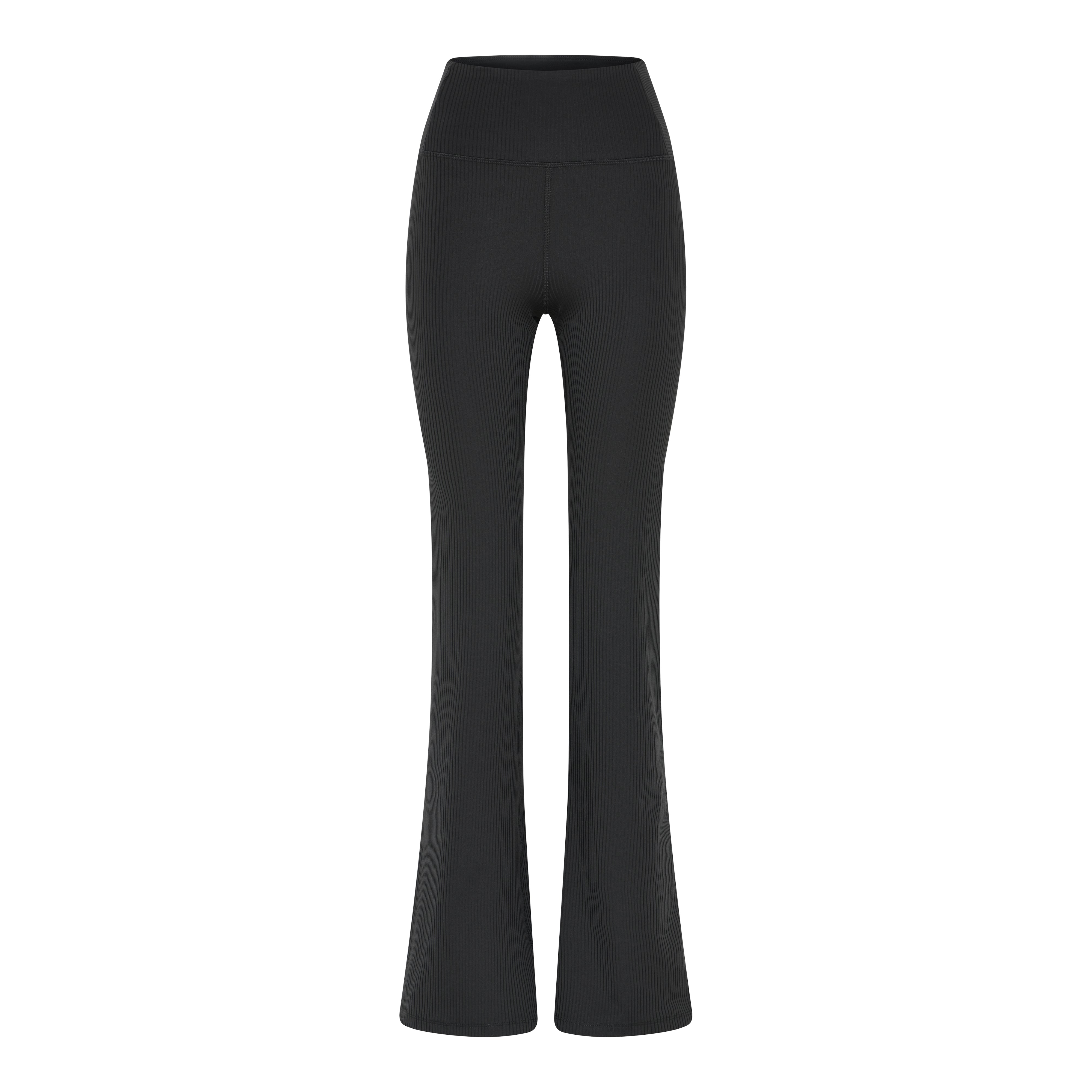 Rib Flare Legging, Black