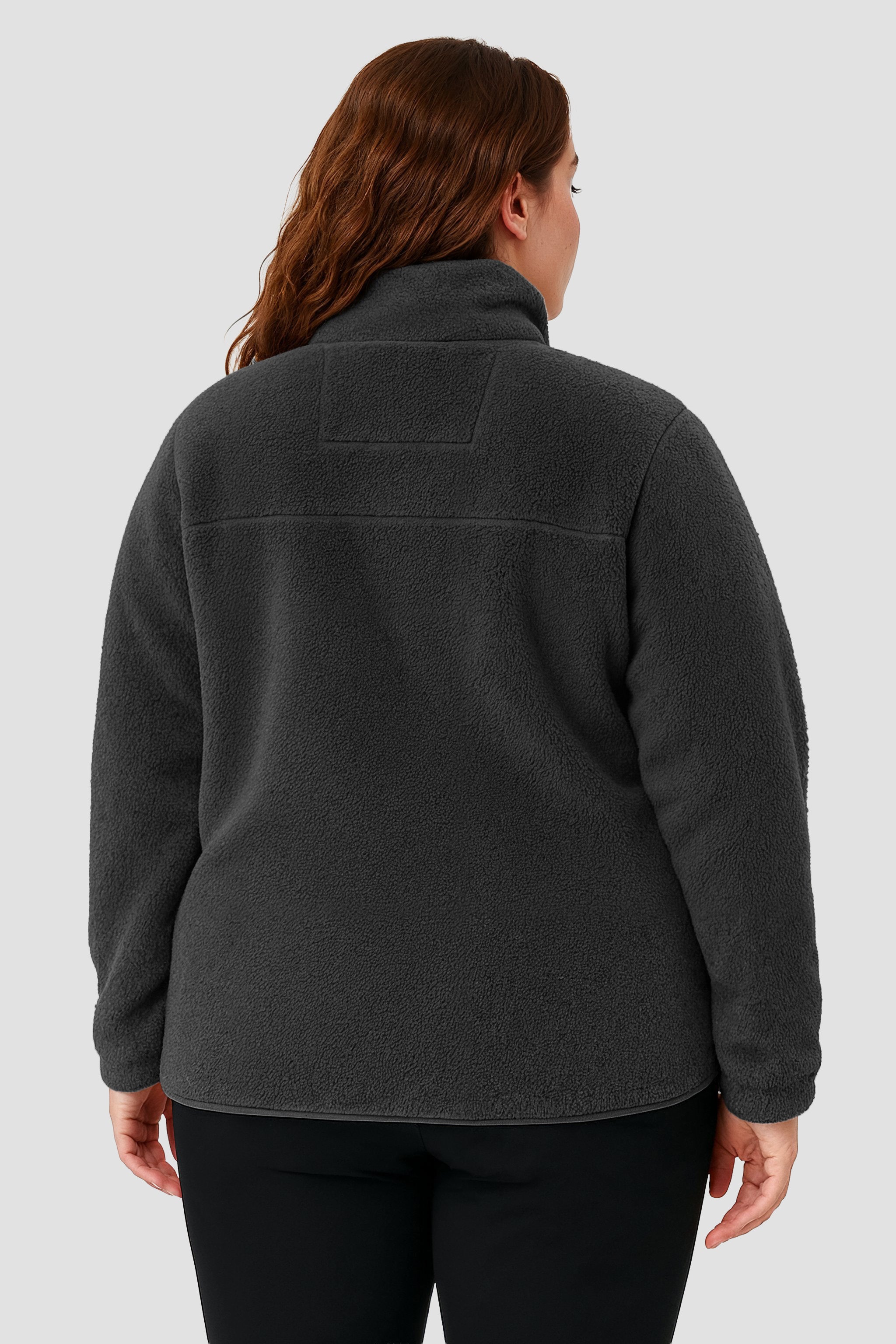 Recycled Fleece Jacket, Full Zip, Moon