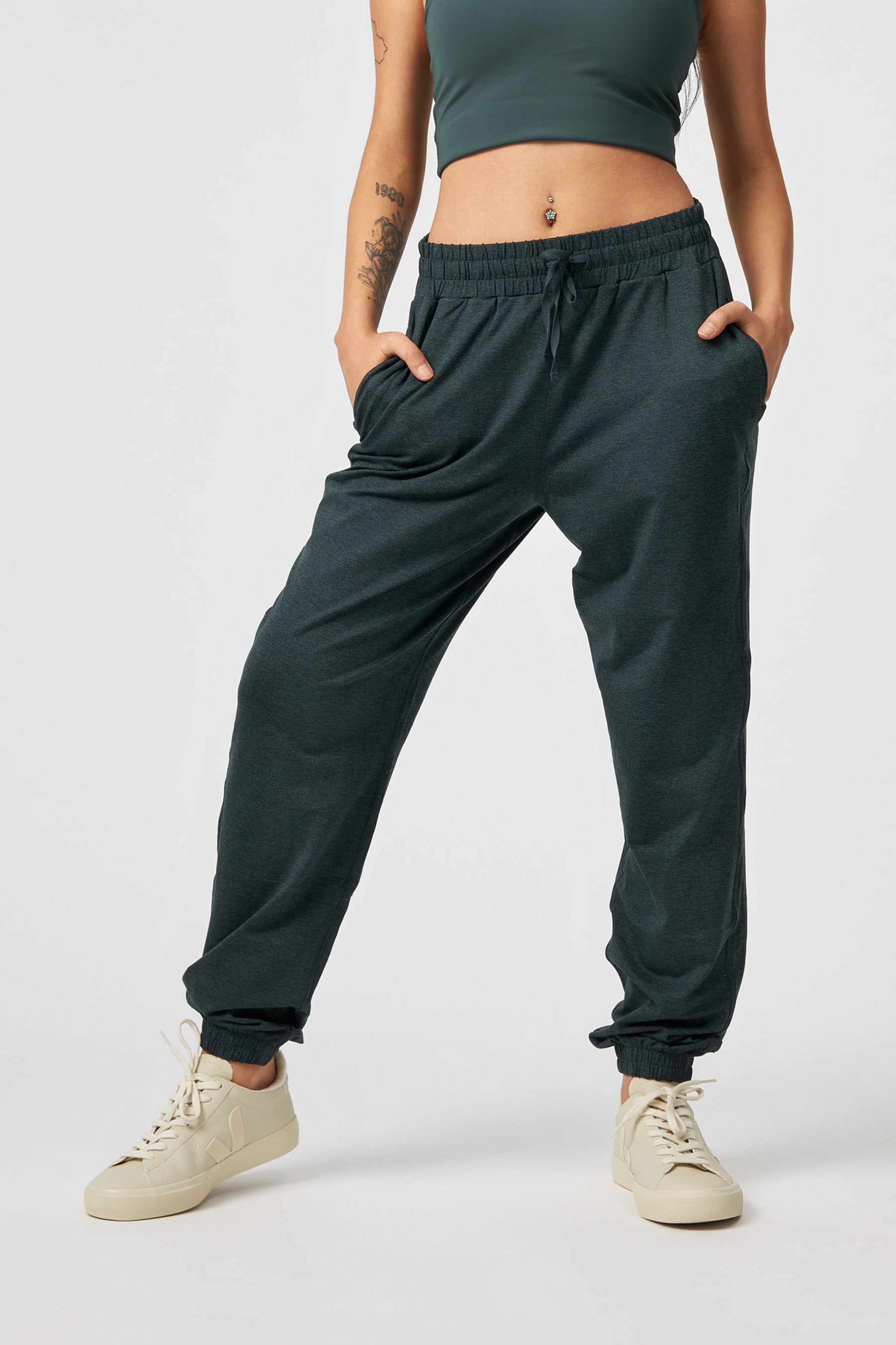 Reset Slim Straight Jogger, Moss