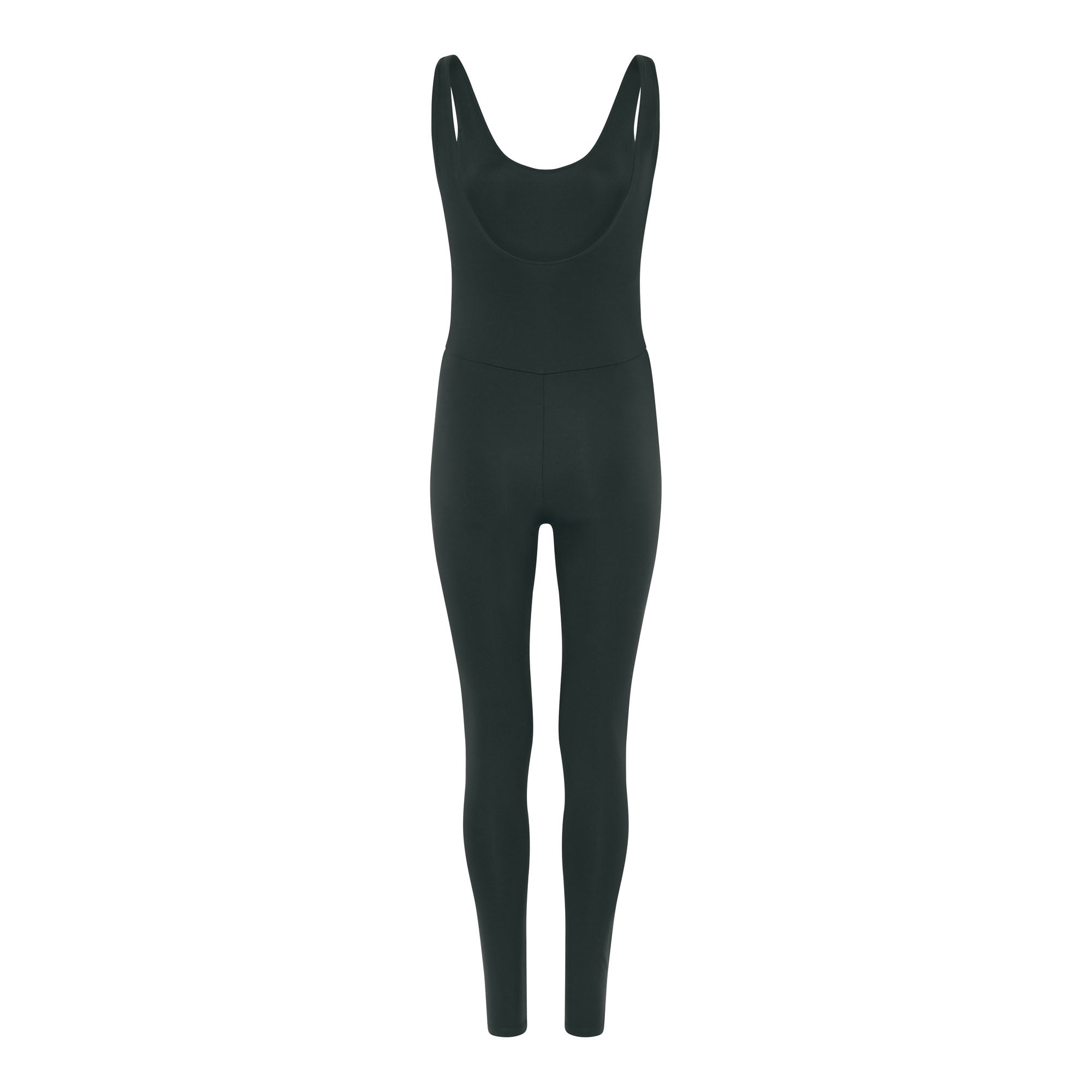 Scoop Back Unitard, Long, Moss