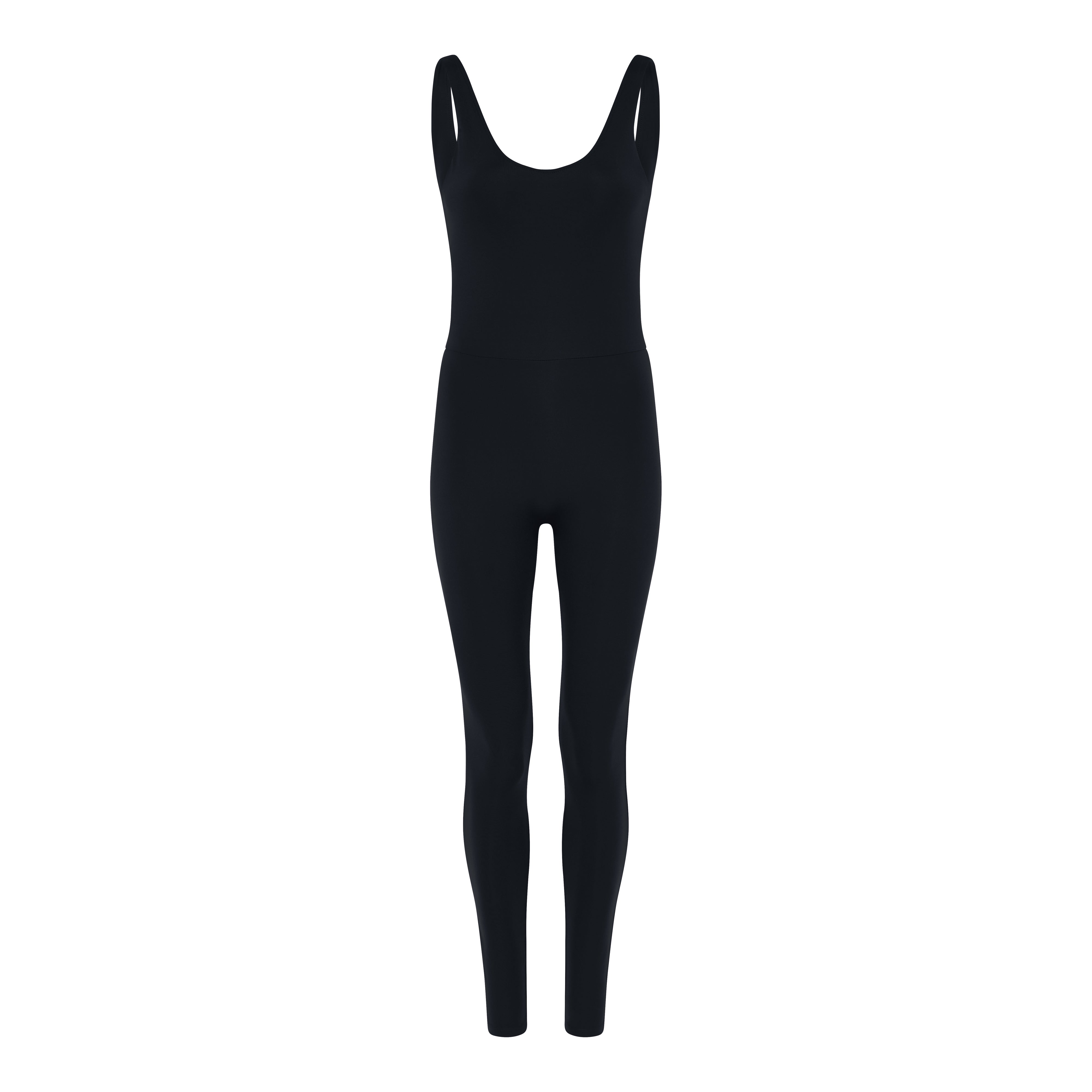 Scoop Back Unitard, Long, Midnight