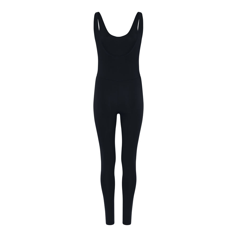 Scoop Back Unitard, Long, Midnight