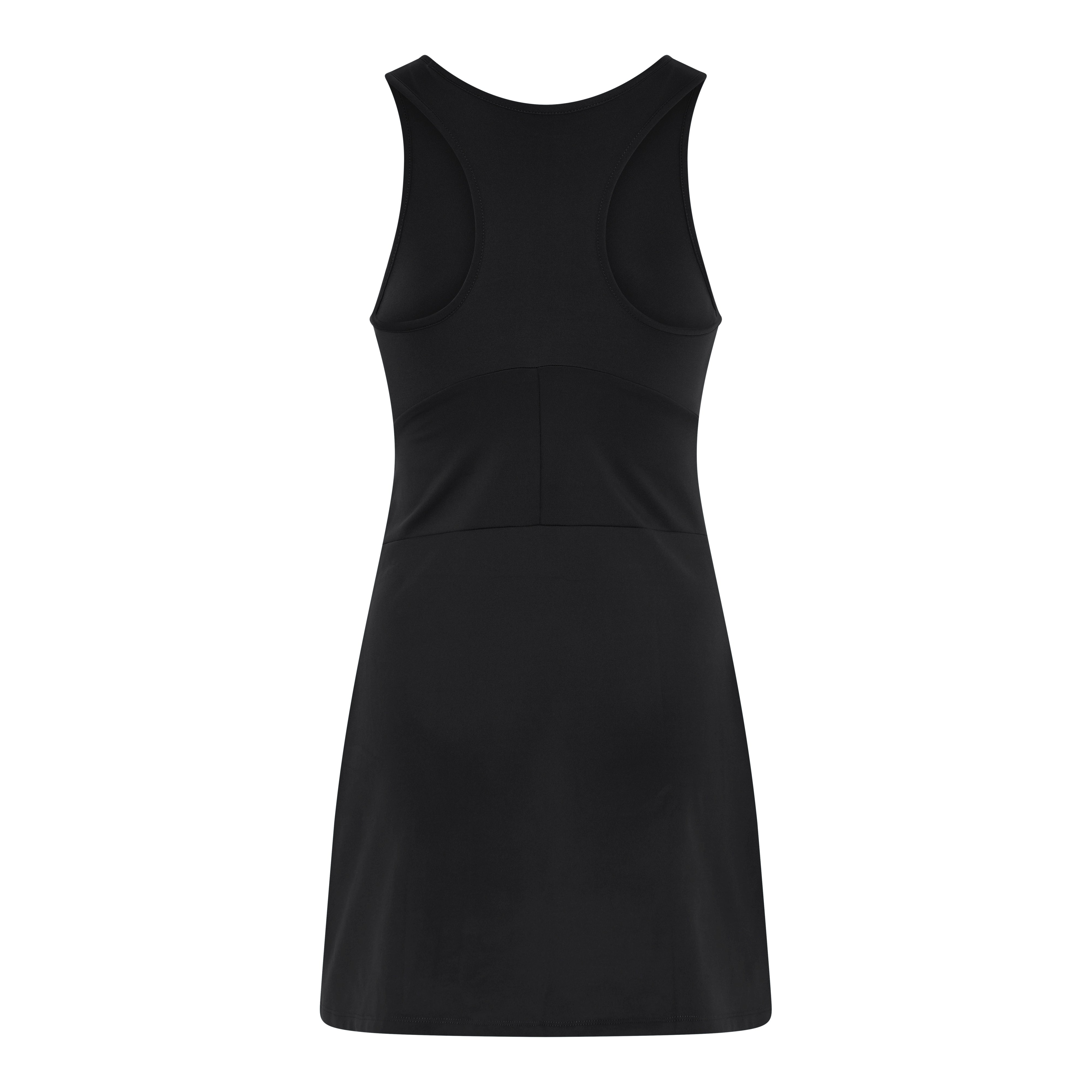 Dylan Tank Dress, Zip Front, Black
