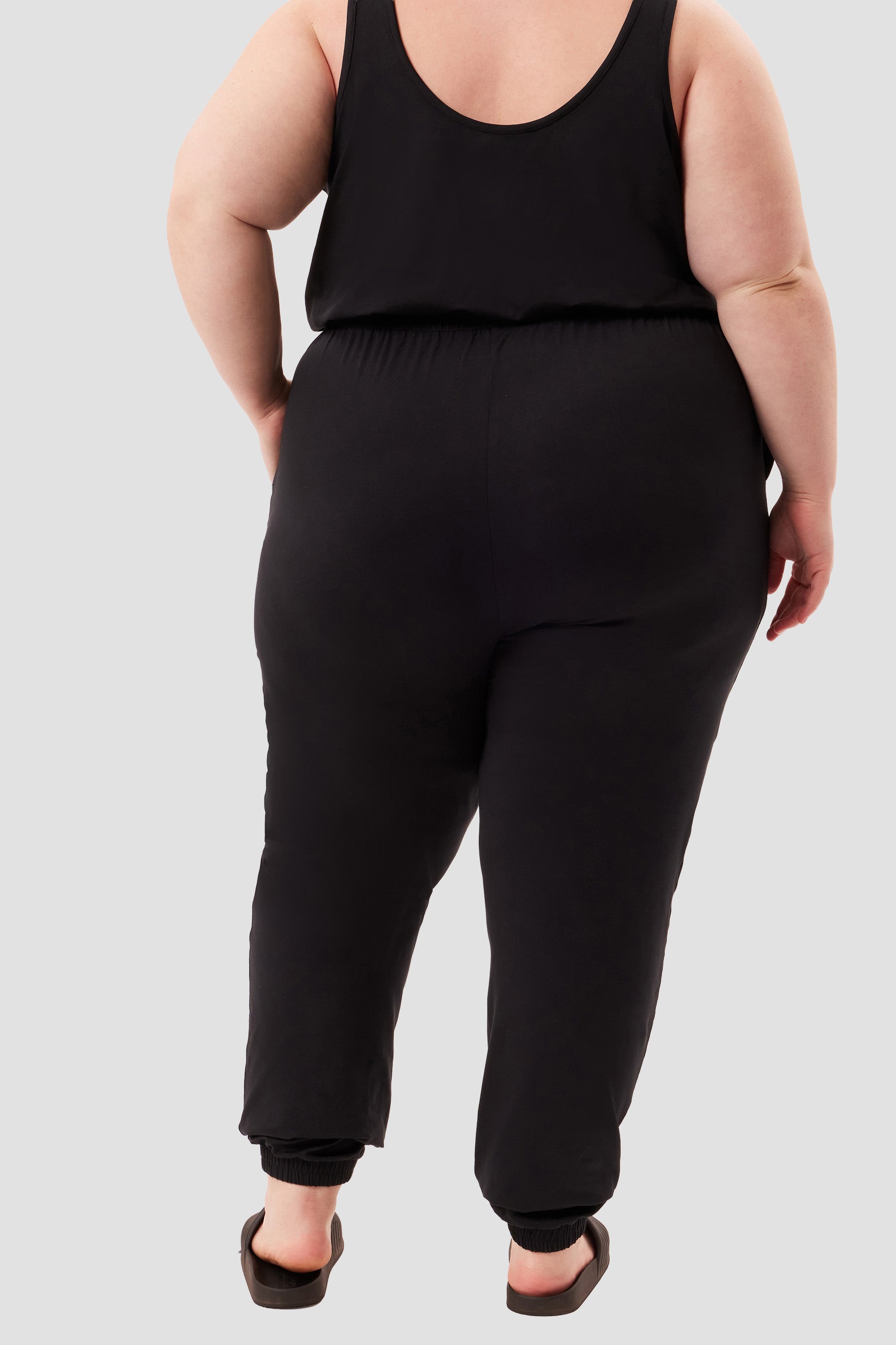 Reset Scoop Jumpsuit, One Piece, Black
